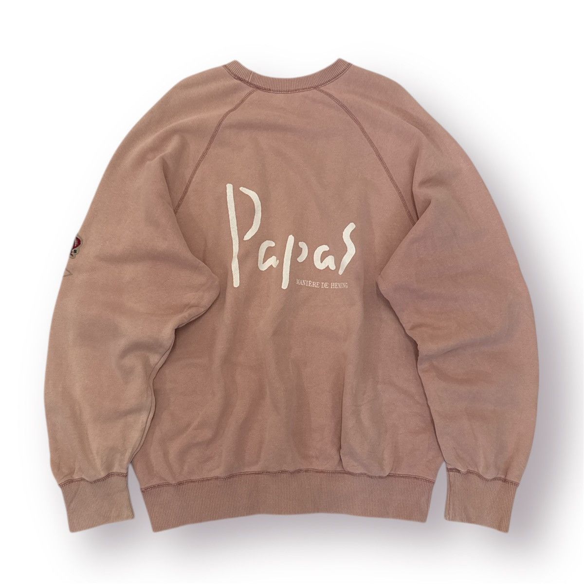Japanese Brand 🔥 PAPAS MANIERE DE HEMING JAPAN SPELLOUT BIGLOGO SWEATSHIRT Size US L / EU 52-54 / 3 - 11 Thumbnail