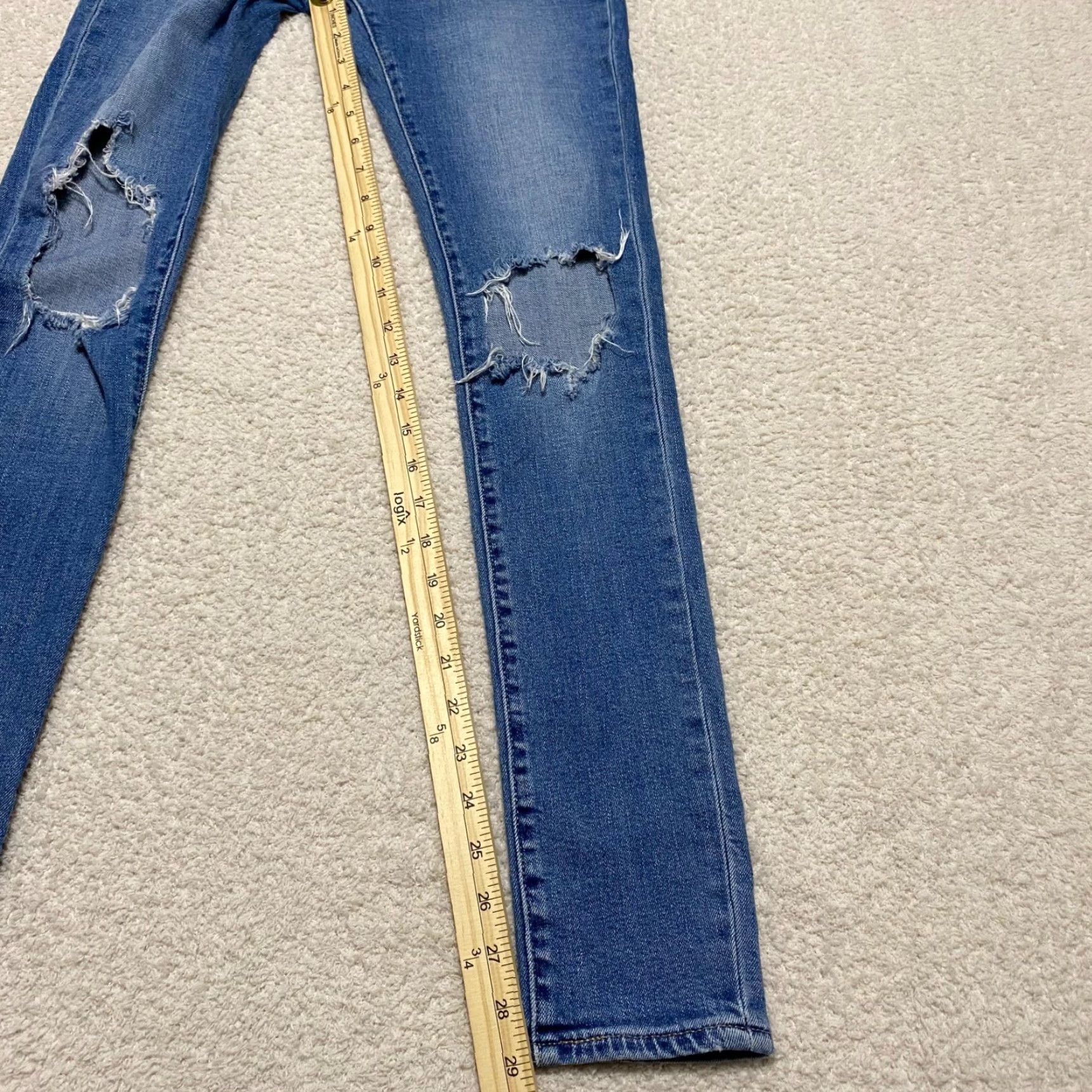Levi's LEVIS 721 Jeans Women’s Size 26 Medium Wash Denim High Rise Skinny Ankle Blue Jeans Size 42" / US 20 - 3 Thumbnail