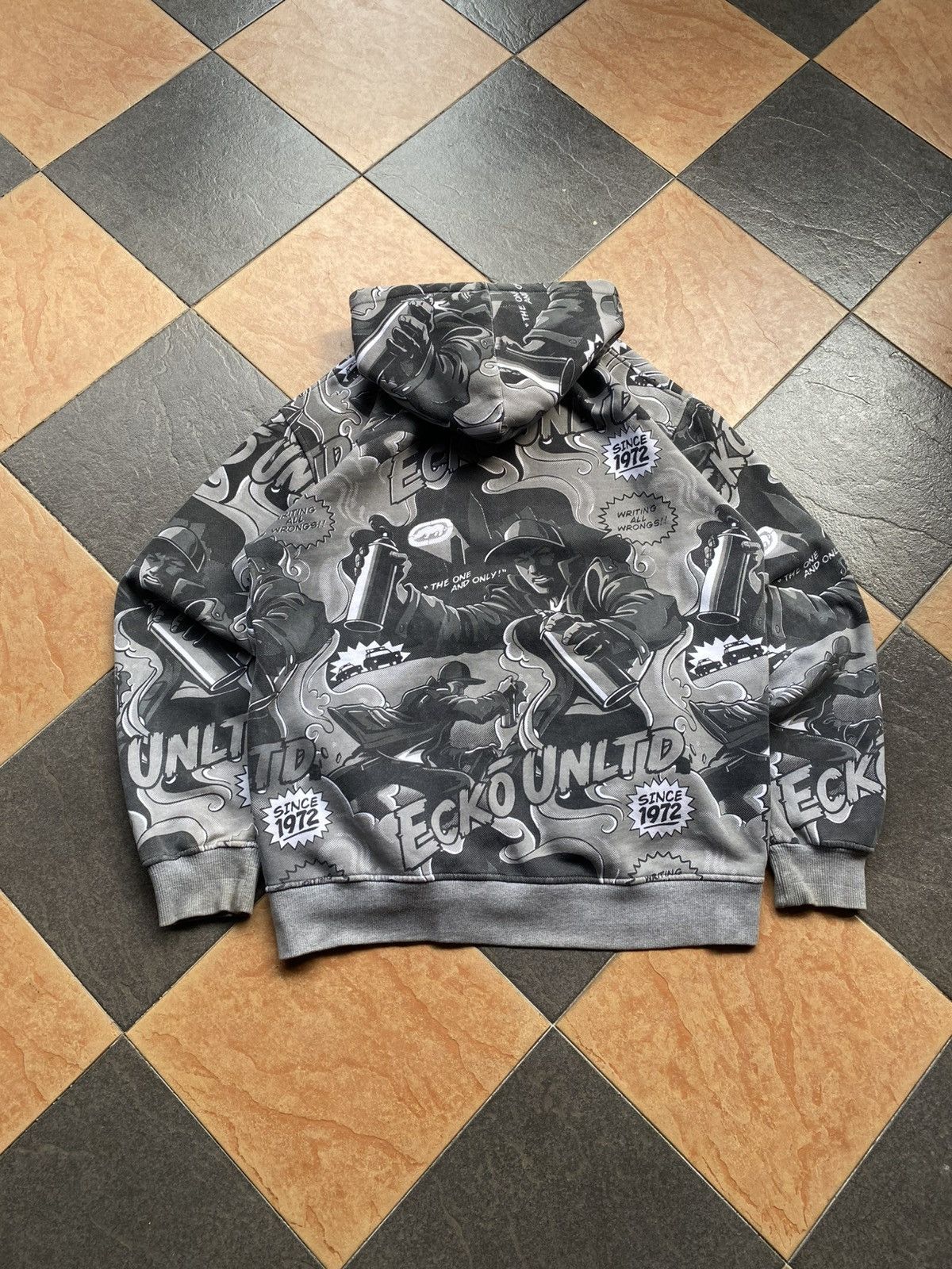 Ecko Unltd. Ecko Y2K Emo Hoodie Overprint Ovp southpole Size US L / EU 52-54 / 3 - 3 Thumbnail