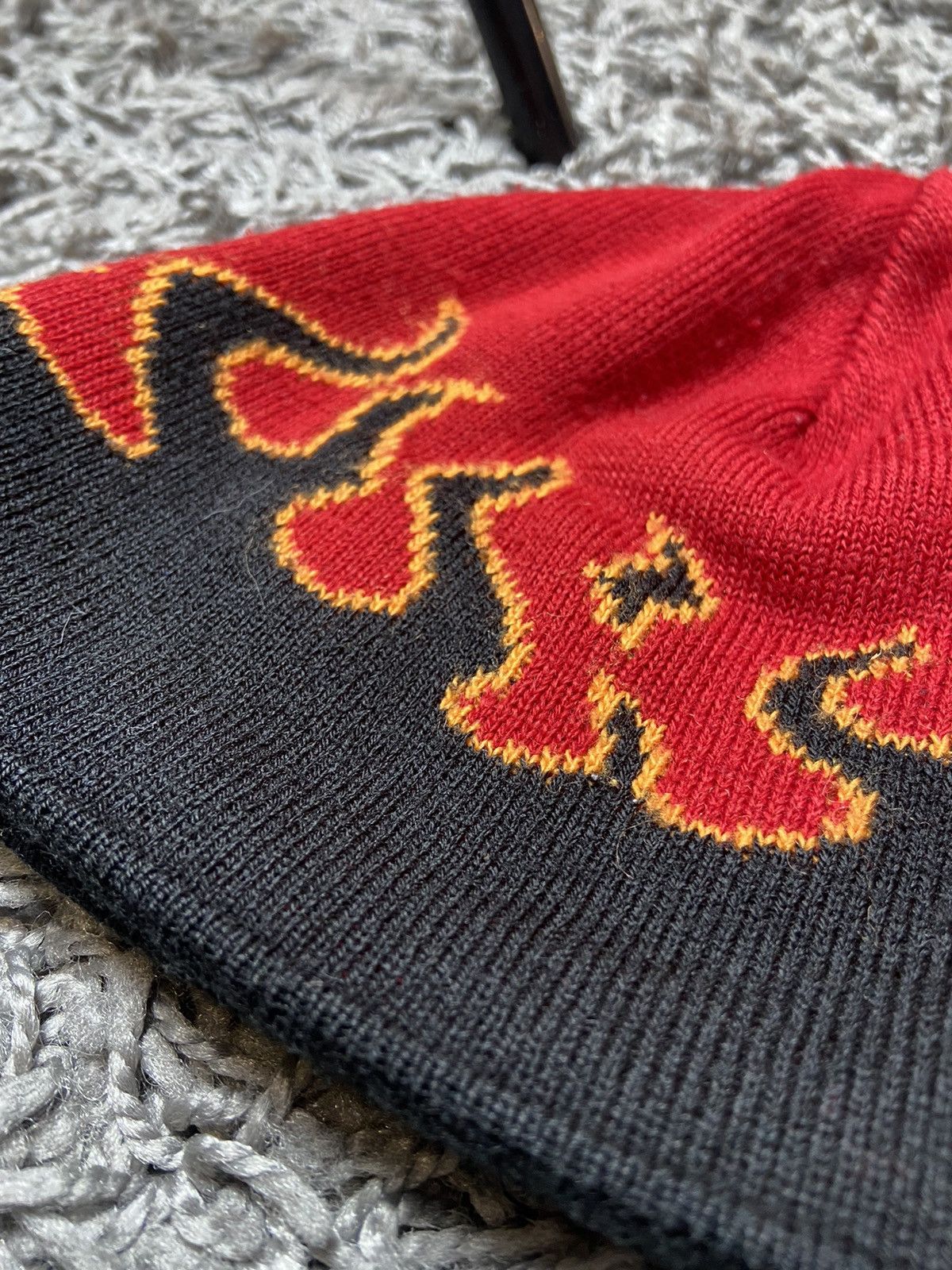 Designer × Japanese Brand × Vintage VINTAGE BEANIE FLAME DRAGON BALL FIRE RAP HAT Y2K STYLE Size ONE SIZE - 2 Thumbnail