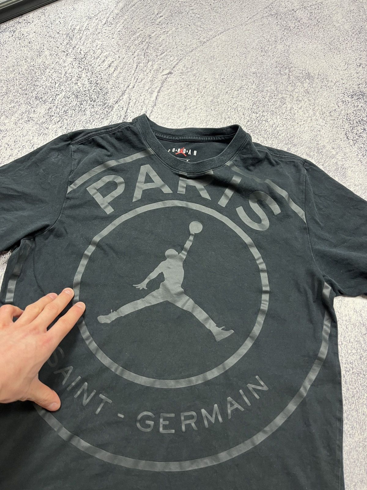 Jordan Brand Jordan Paris Saint Germain Big Logo T Shirt Drill Hype Y2k Size US M / EU 48-50 / 2 - 10 Thumbnail