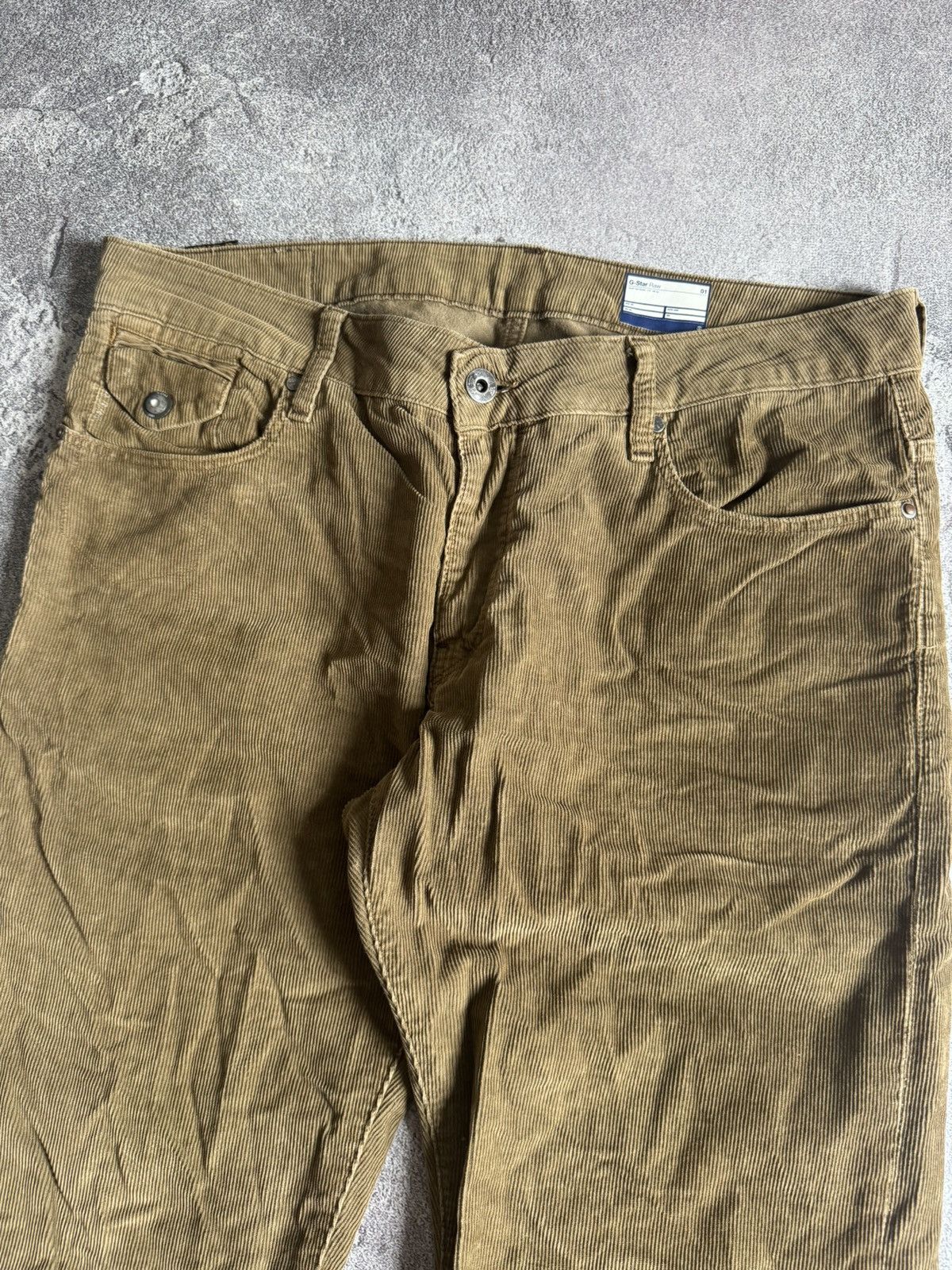 G star raw 36/34 morris low straight coj corduroy pants y2k