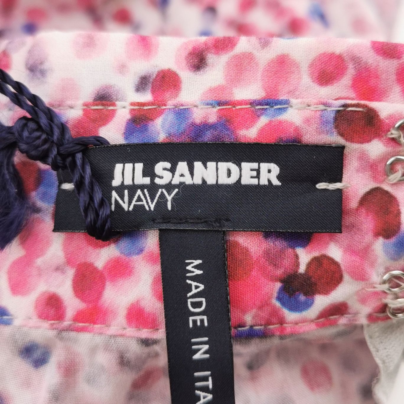 Jil Sander JIL SANDER JIL SANDER Cotton Polka Dot Lapel Top Size 36 Size US M / EU 48-50 / 2 - 5 Thumbnail