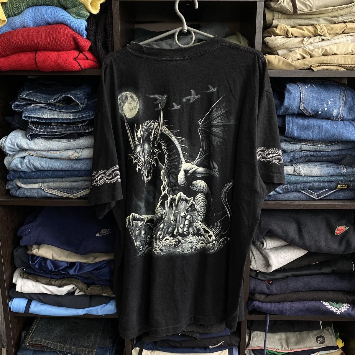 Band Tees Vintage Dragon Overprinted 90’s Single stitch usa tee Size US XL / EU 56 / 4 - 10 Thumbnail