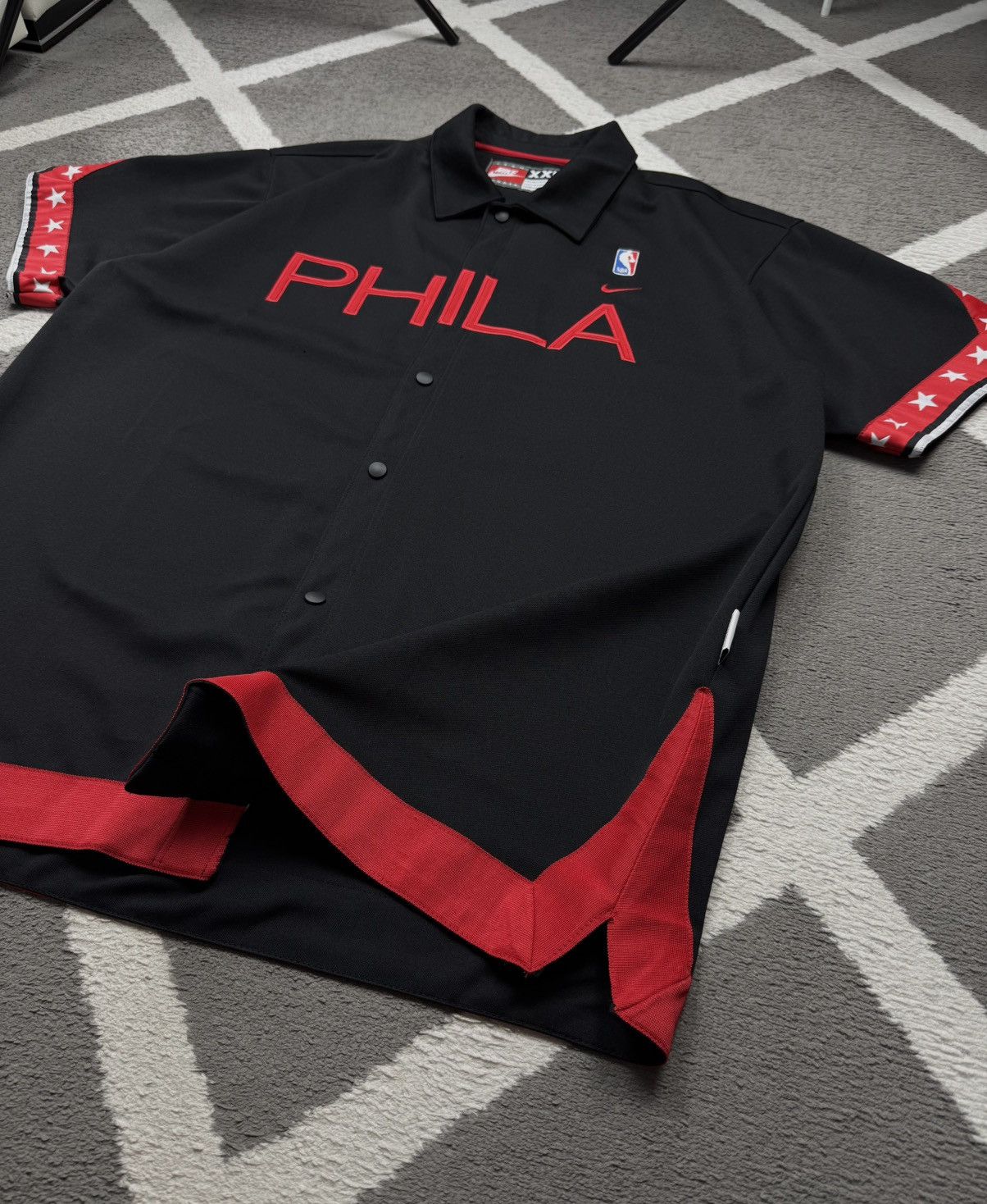 Nike Vintage 90’s Nike NBA Philadelphia 76ers Warm Up Jersey Size US XXL / EU 58 / 5 - 6 Thumbnail