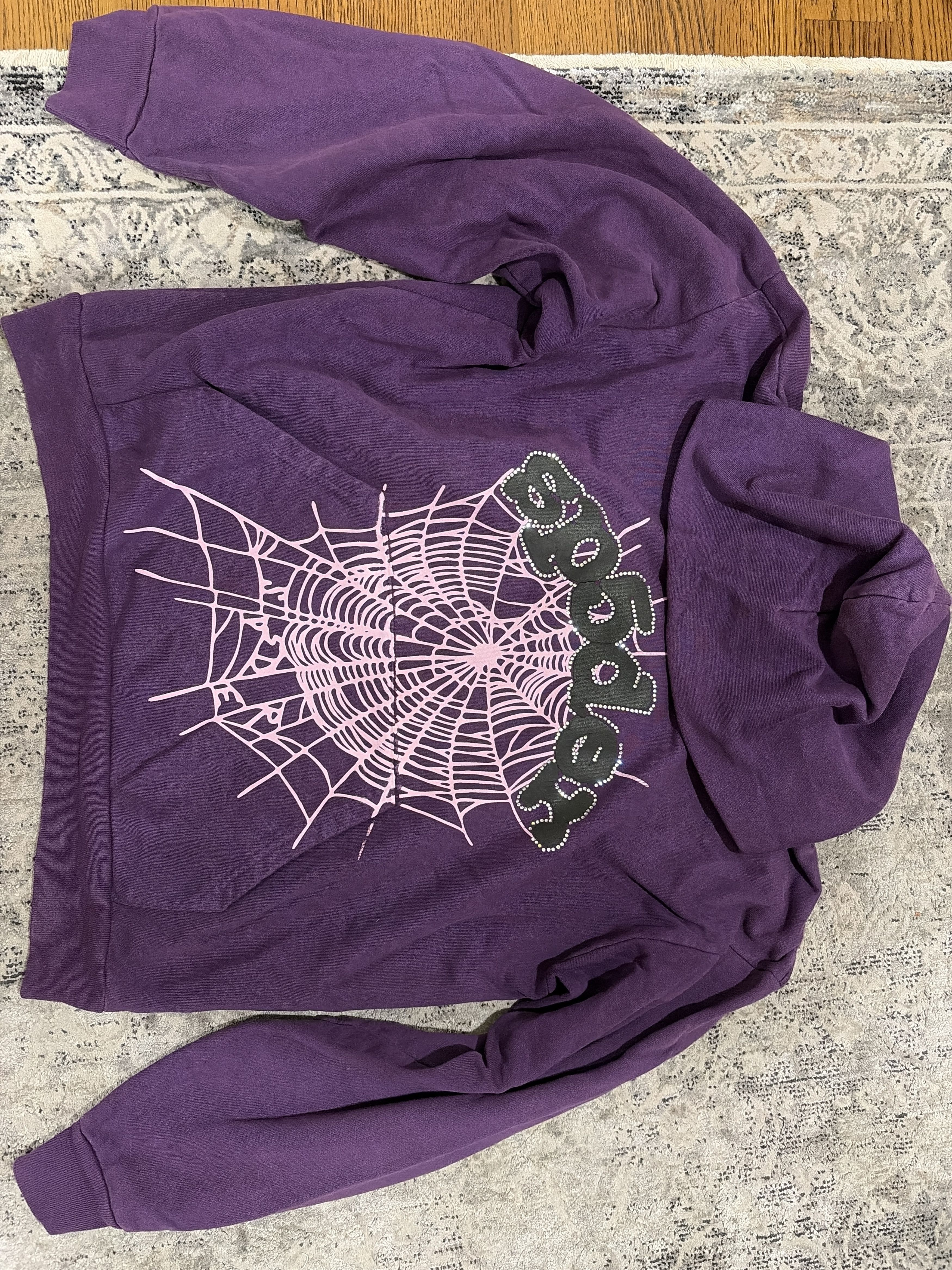 Sp5der Sp5der Web Hoodie - Purple Size US L / EU 52-54 / 3 - 4 Thumbnail