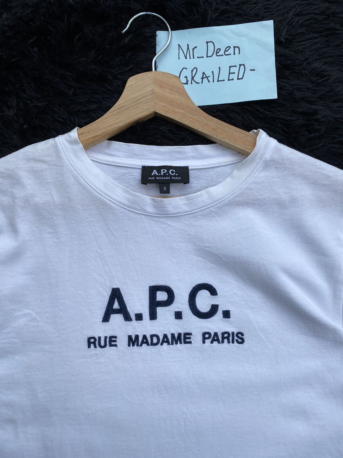 A.P.C. Rare A.P.C Rue Madame Paris Spellout Tshirt Size US S / EU 44-46 / 1 - 7 Thumbnail