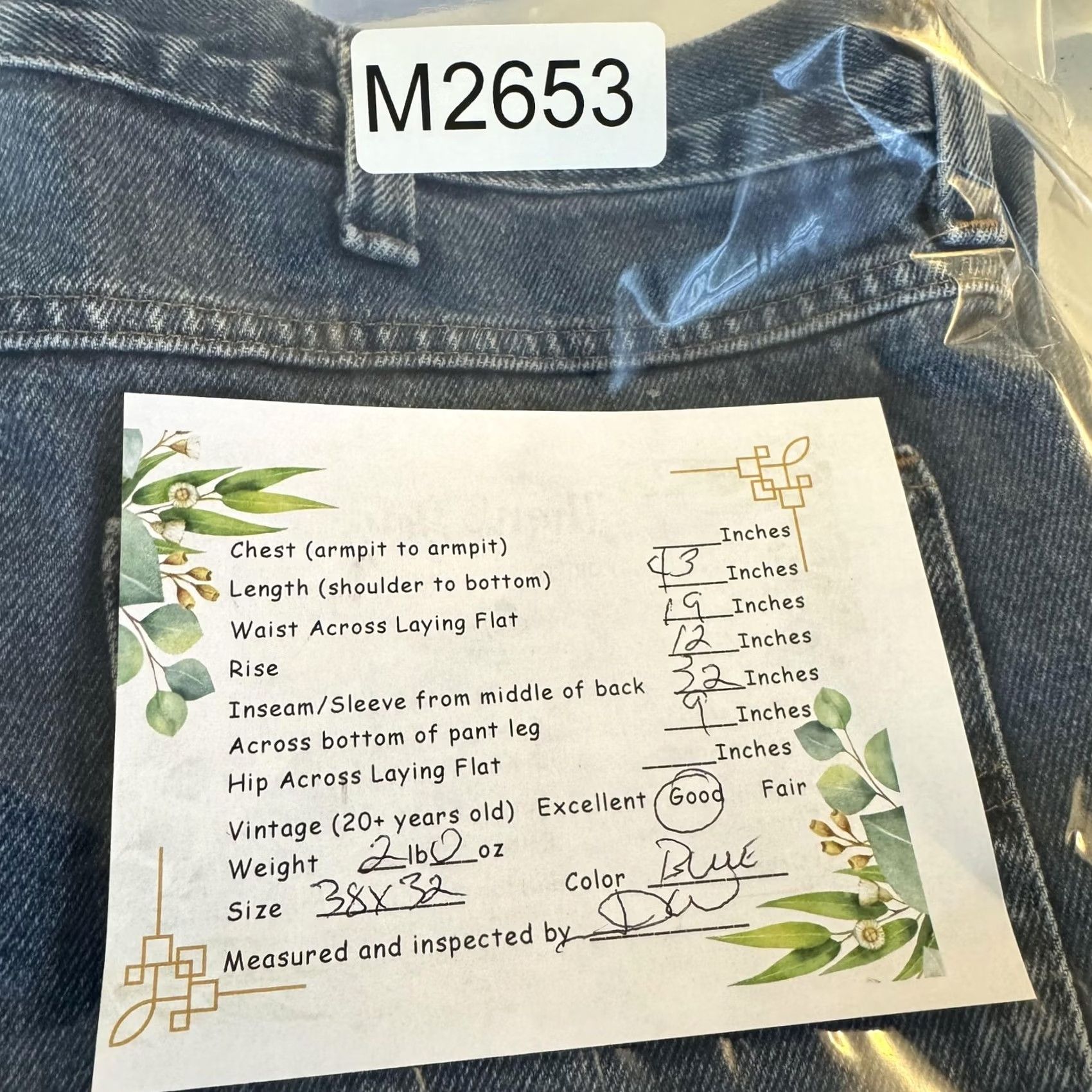 Carhartt Carhartt Jeans Mens 38x32 Blue Relaxed Fit Work Jeans Denim Pants 38x32 Mens Blue Carhartt 382-83 5-Pocket Workwear Size US 38 / EU 54 - 8 Thumbnail
