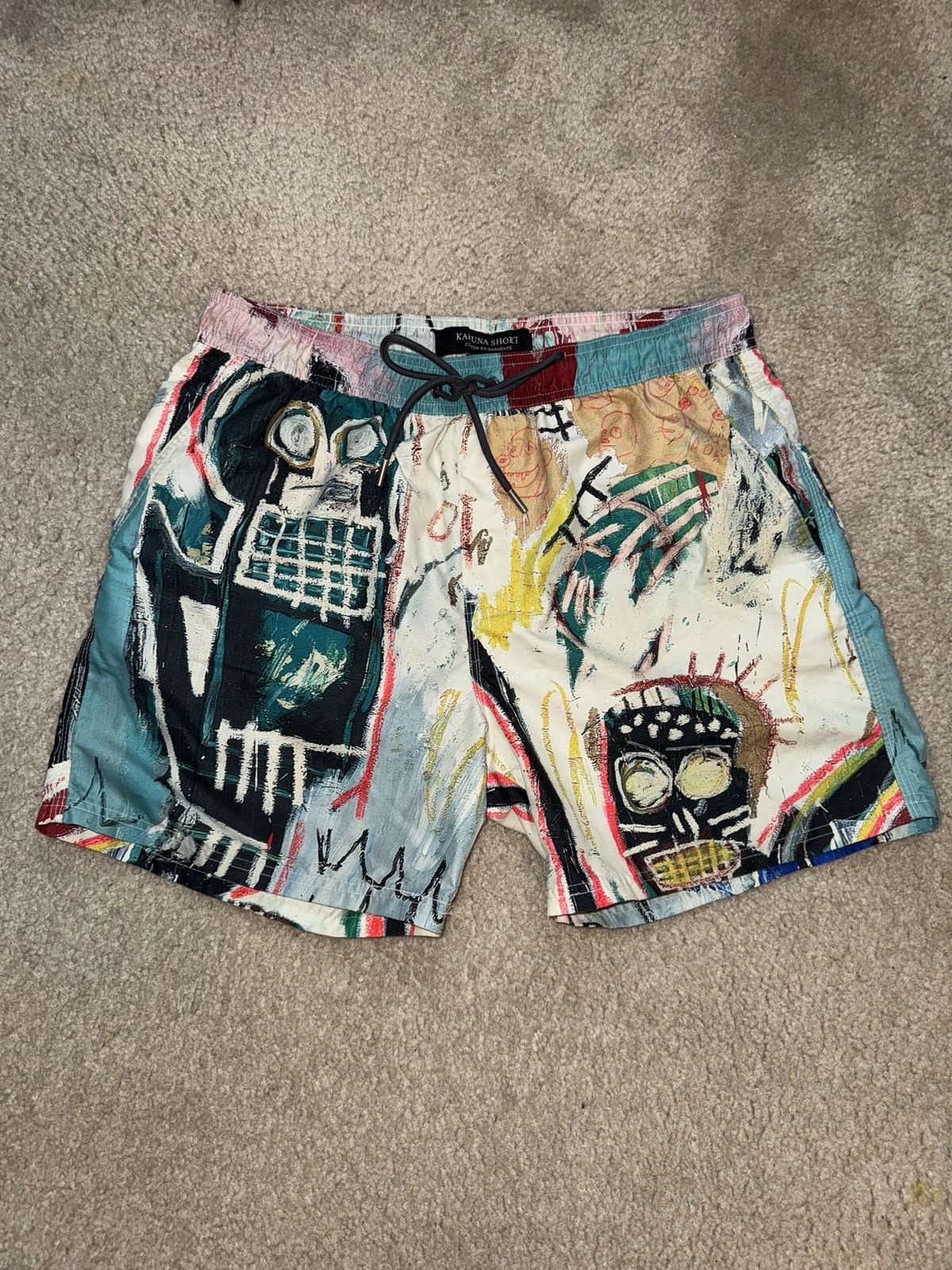 Cotton On × Jean-Michel Basquiat Jean Michel Basquiat x Cotton On swim shorts Size US 30 / EU 46 - 2 Thumbnail