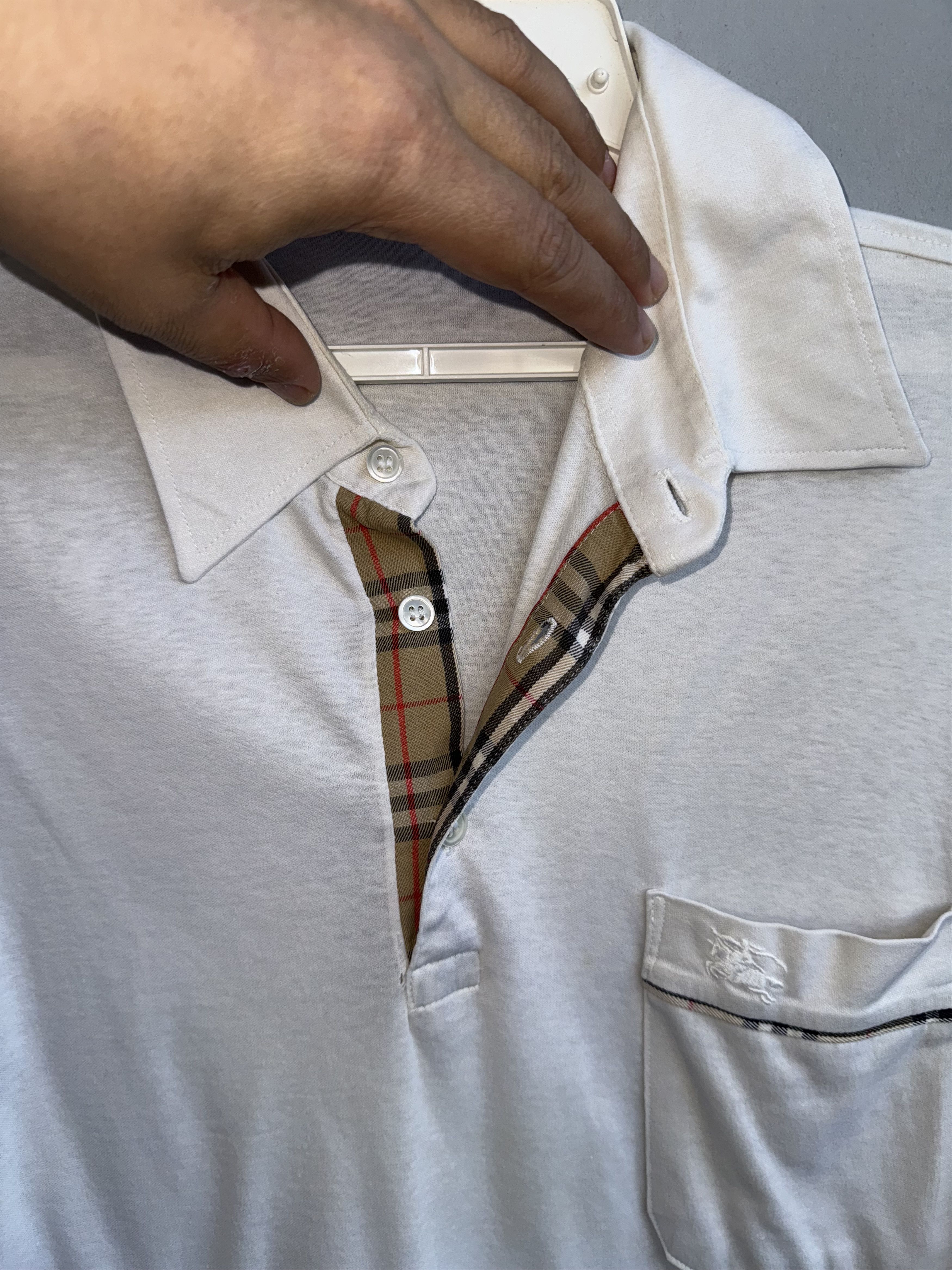 Burberry Burberry Nova Checkred Made In England Polo Vintage Shirt Size US M / EU 48-50 / 2 - 4 Thumbnail