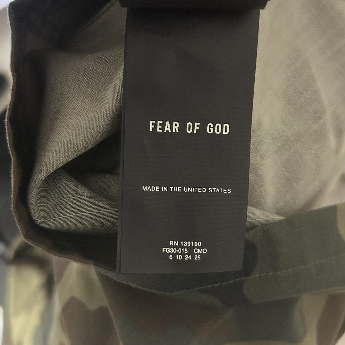 Fear of God New Fear Of God Seventh Collection Camo Jacket Size US S / EU 44-46 / 1 - 6 Thumbnail