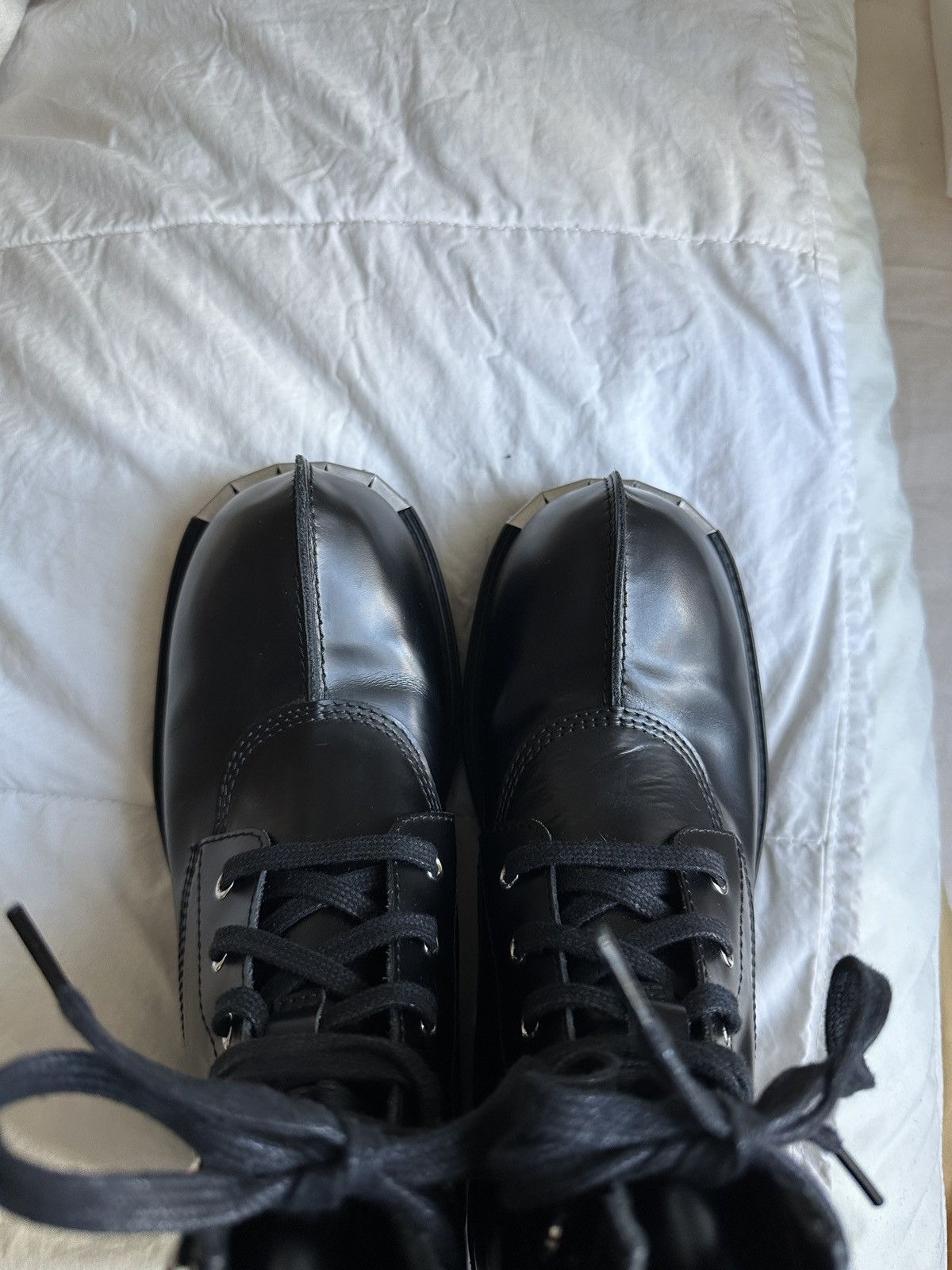 MM6 MM6 Margiela Lace-Up Biker Boots Size US 8 / IT 38 - 4 Thumbnail