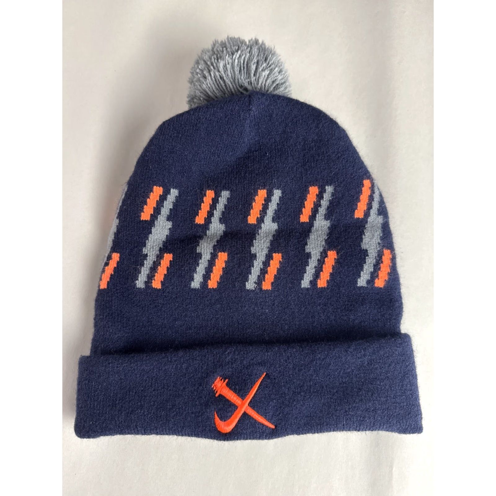 Nike Nike Beanie Hat Cap Unisex Adults One Size Blue Orange Cross Training Nationals Size ONE SIZE - 2 Thumbnail