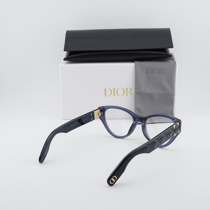 Dior Dior LADY 95.22O B1I 3000 Eyeglasses Blue 52mm Cat Eye Frame Size ONE SIZE - 9 Thumbnail