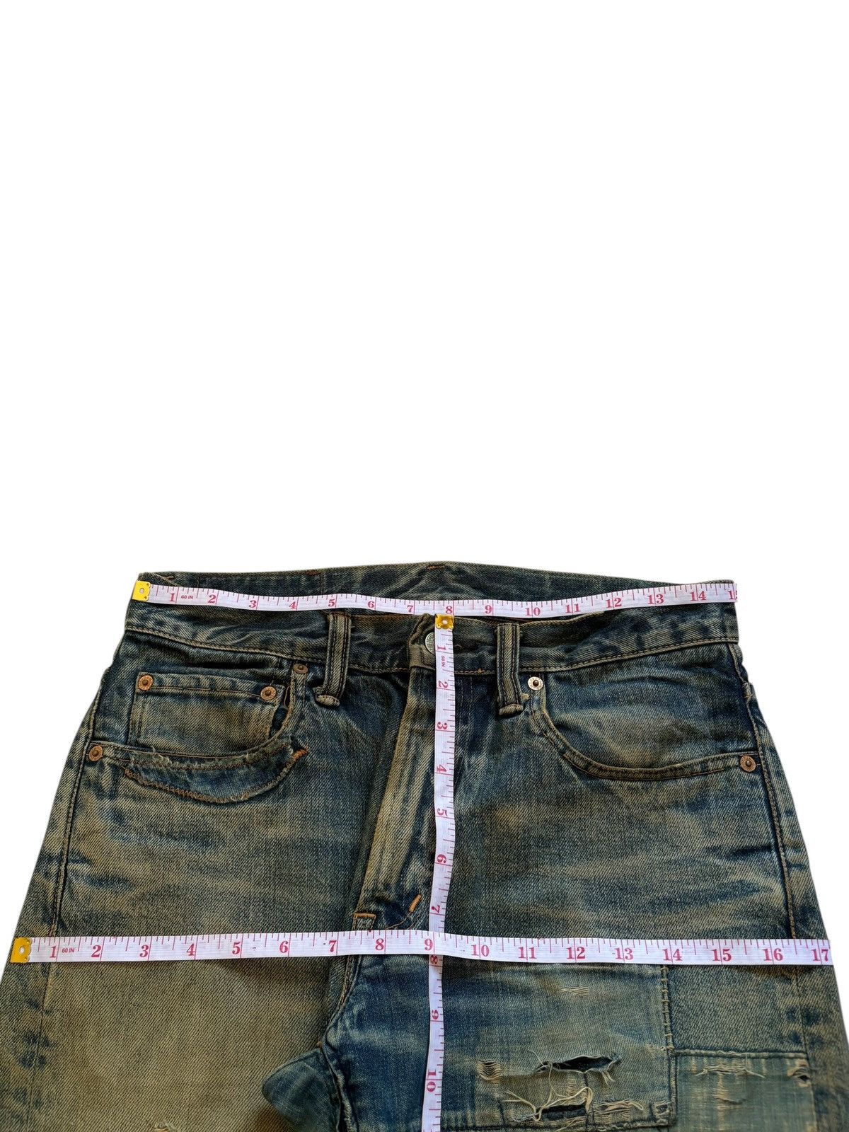 Blue Blue Japan Japanese Hr Market X Blue Blue Japan Mud Wash Loose Jeans Size US 30 / EU 46 - 11 Thumbnail