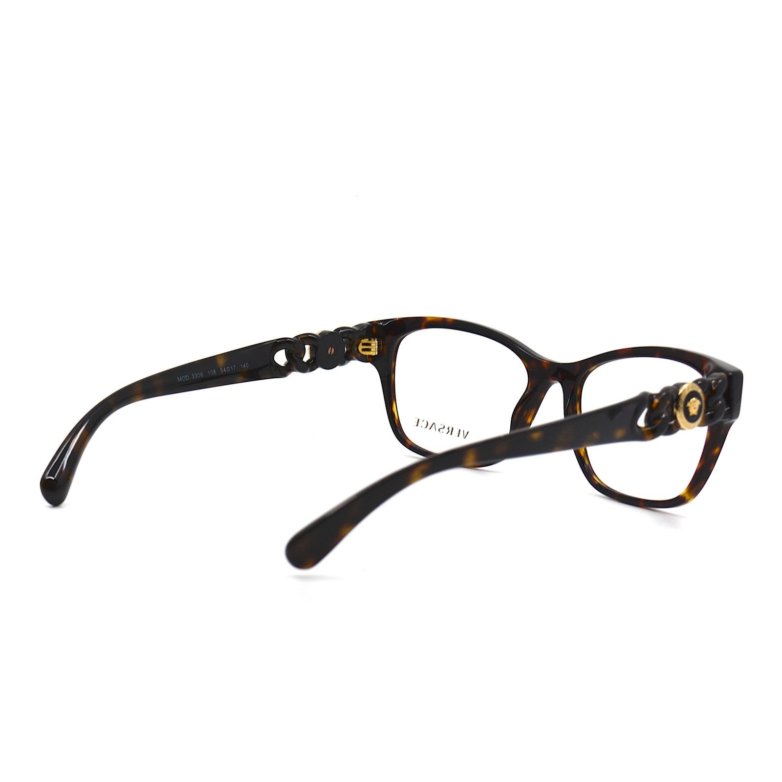 Versace NEW VERSACE VE3306 108 HAVANA AUTHENTIC EYEGLASSES FRAME Size ONE SIZE - 7 Thumbnail