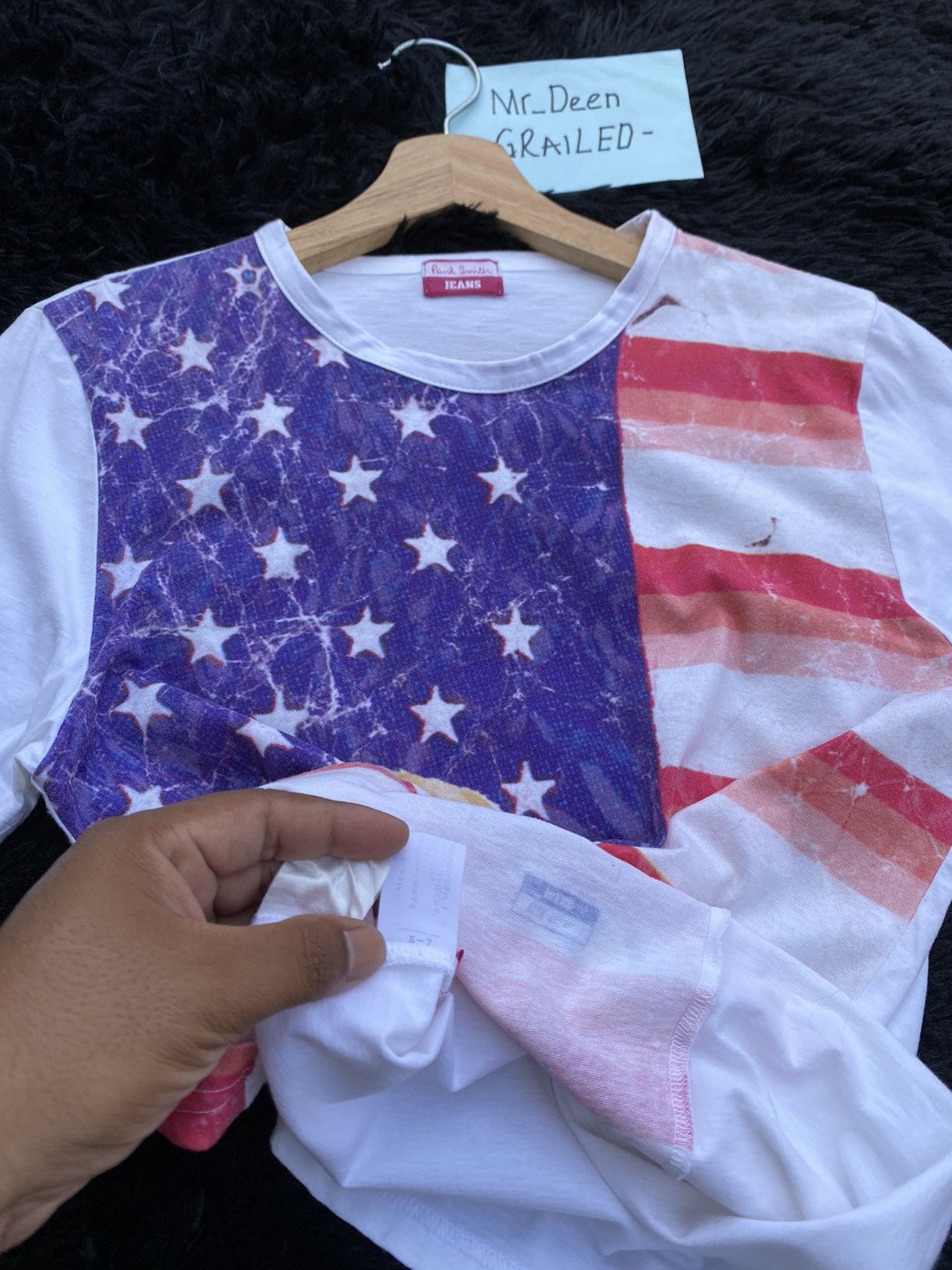 Paul Smith Rare Vintage Paul Smith American Flag Tshirt Size US S / EU 44-46 / 1 - 9 Thumbnail