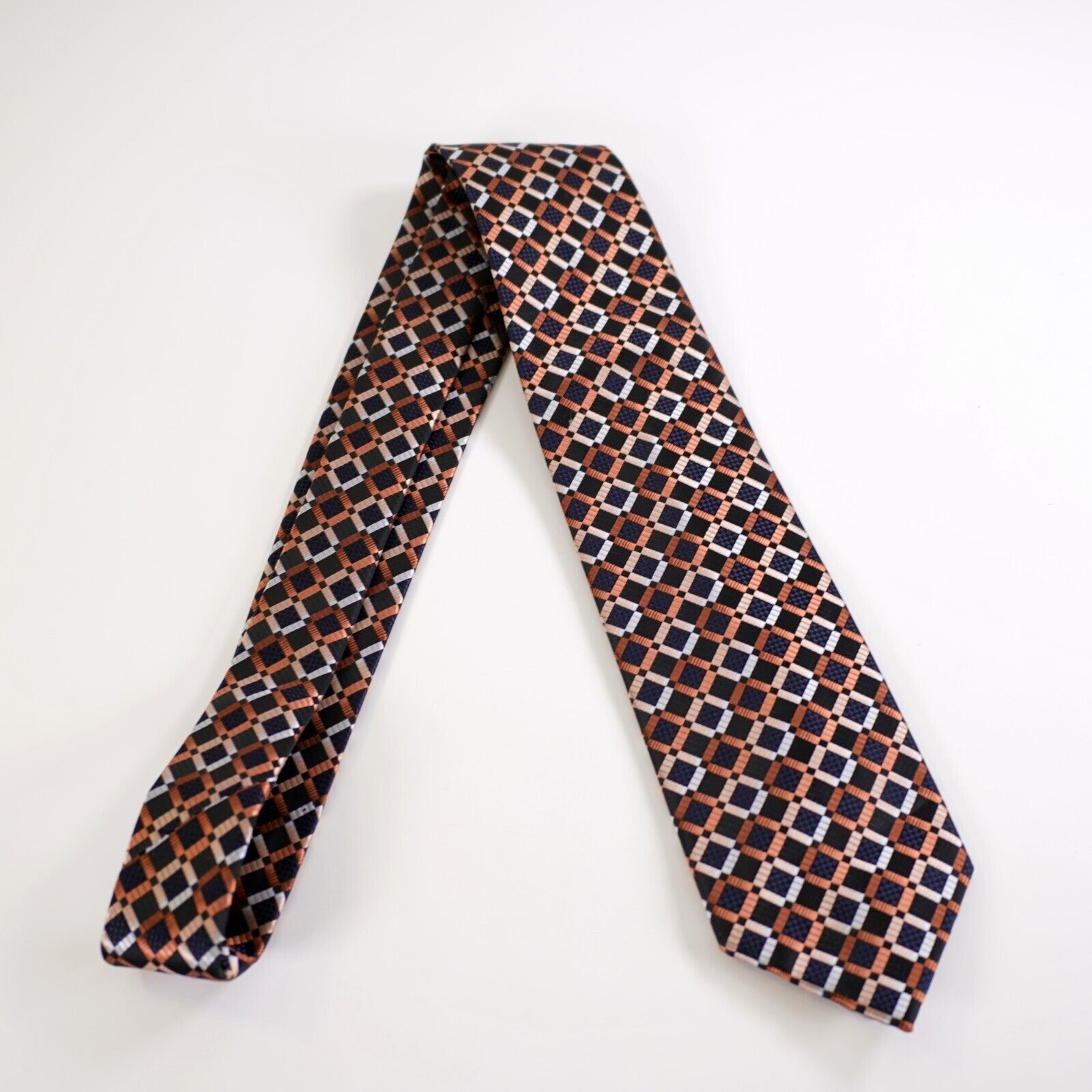 Giorgio Brutini Giorgio Brutini Gray Bronze Blue Geometric Woven Polyester T Size ONE SIZE - 8 Thumbnail