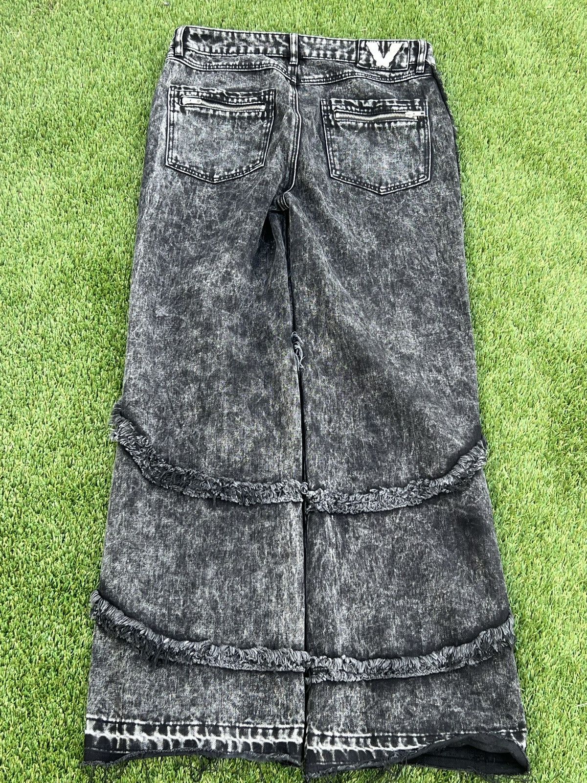 【VUSIVE】Zipper Denim Vusive Zipper Distressed Denim