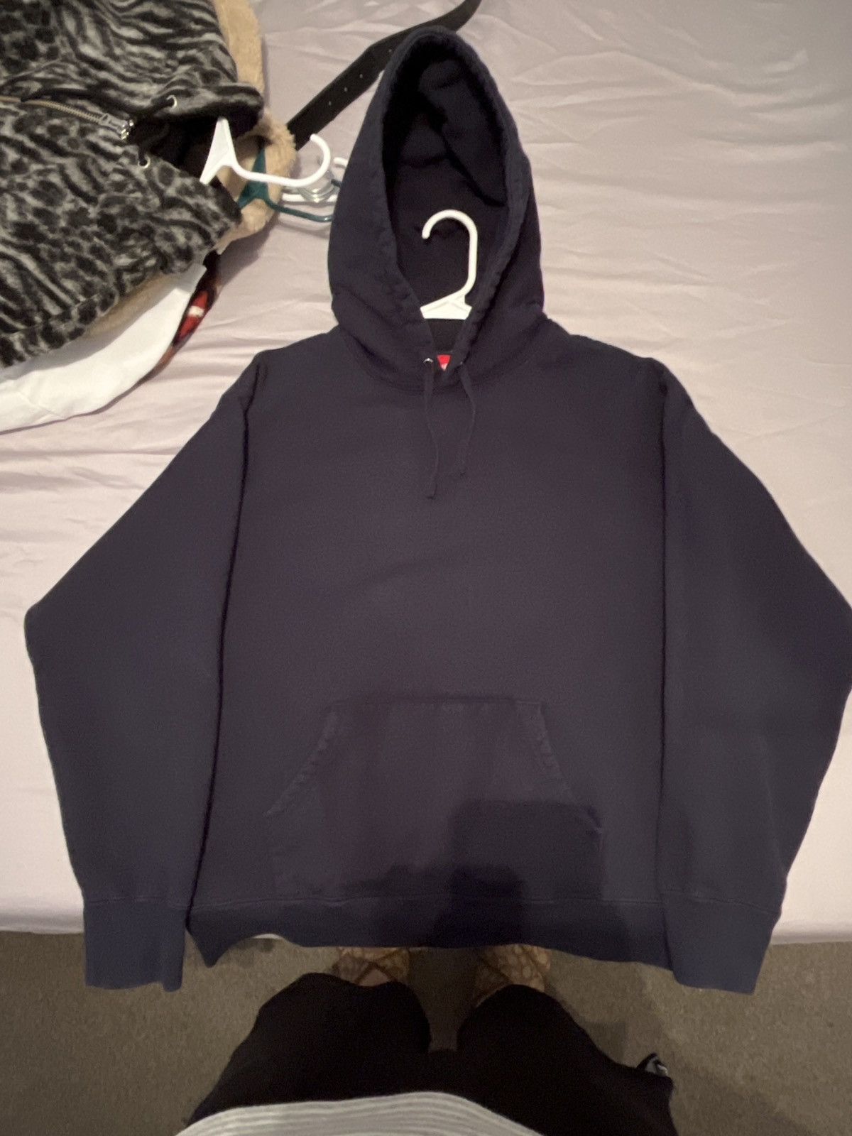 【Supreme】Satin Applique Hooded Sweatshirt★Black★24FW★ SUPREME SATIN APPLIQUE HOODED SWEATSHIRT & SWEATPANT SET BLACK