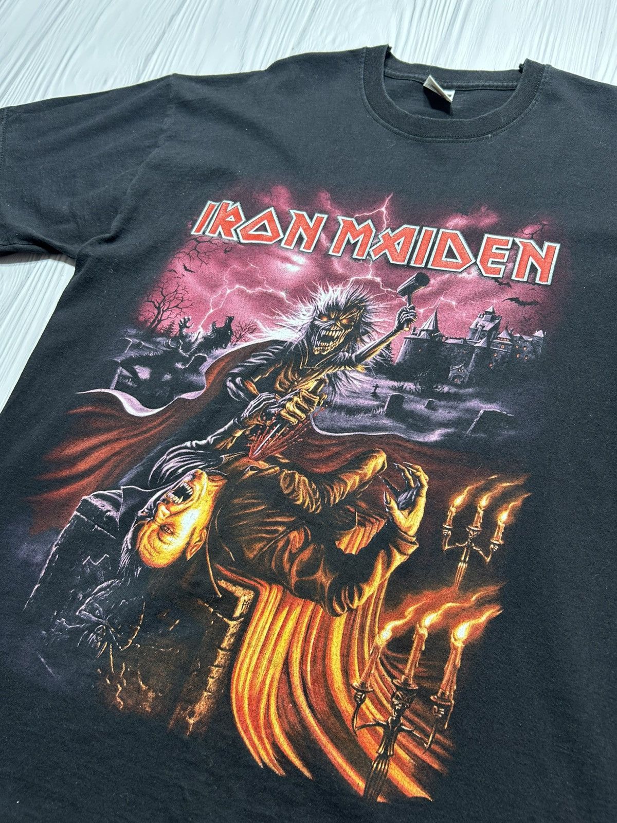 Band Tees Vintage 2010 Iron Maiden Band Thrash T-Shirt Size L Size US L / EU 52-54 / 3 - 5 Thumbnail