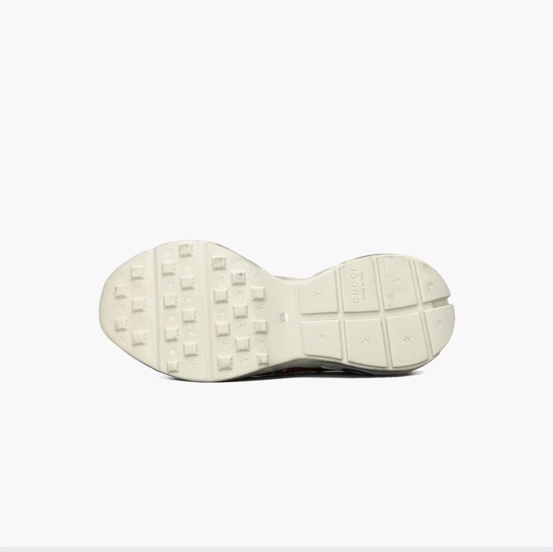 Gucci gucci rhytone white distressed red lips sneakers-yw Size US 11.5 / EU 44-45 - 2 Thumbnail