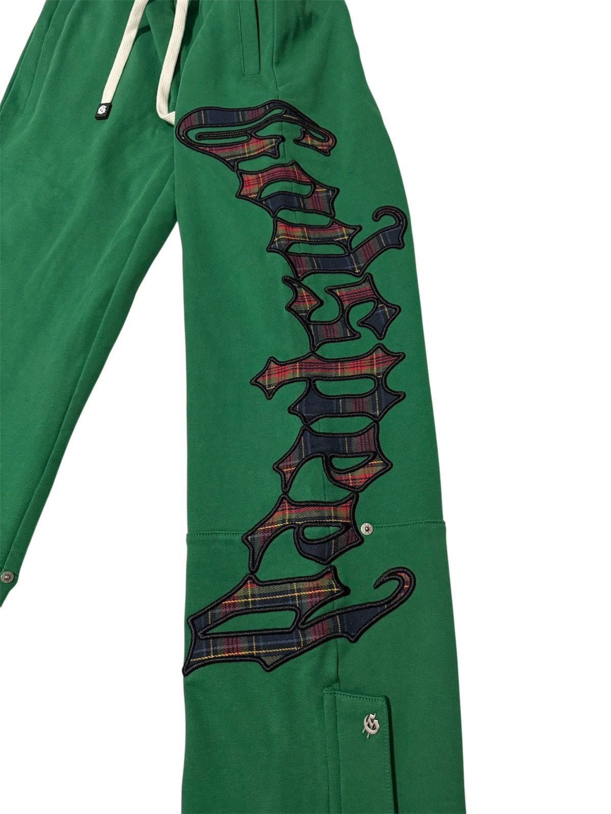 Godspeed BRAND NEW GODSPEED OG Logo Sweatpants Green Plaid Size Small Size US 28 / EU 44 - 2 Thumbnail