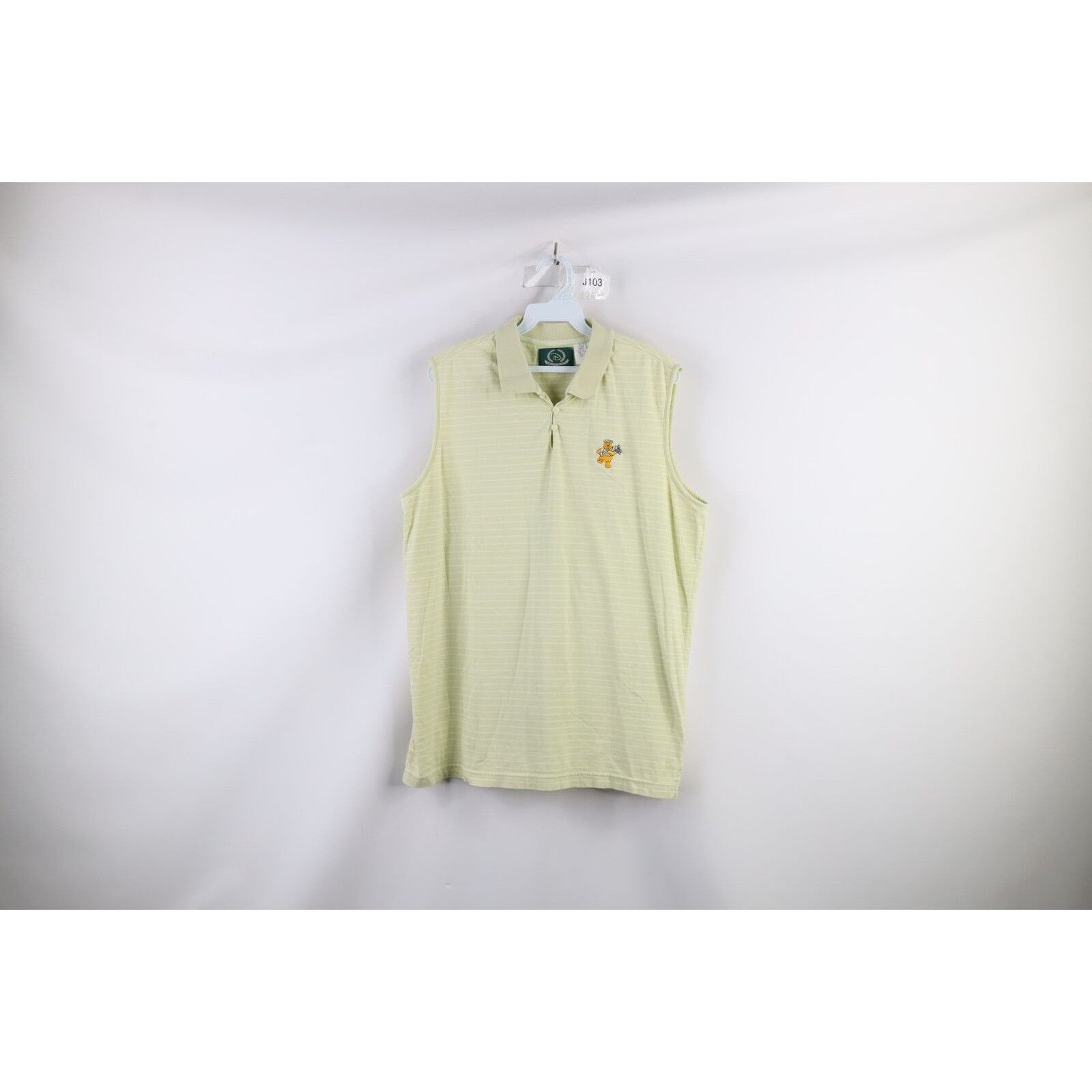 Disney × Vintage Vintage 90s Disney Winnie the Pooh Sleeveless Golf Polo Size XL / US 12-14 / IT 48-50 - 1 Thumbnail
