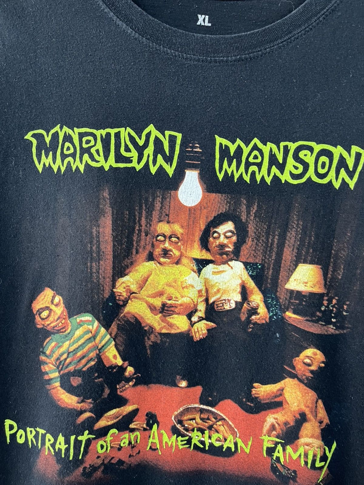 Band Tees Vintage Marilyn Manson American Family T-Shirt Merch Size US XL / EU 56 / 4 - 4 Thumbnail