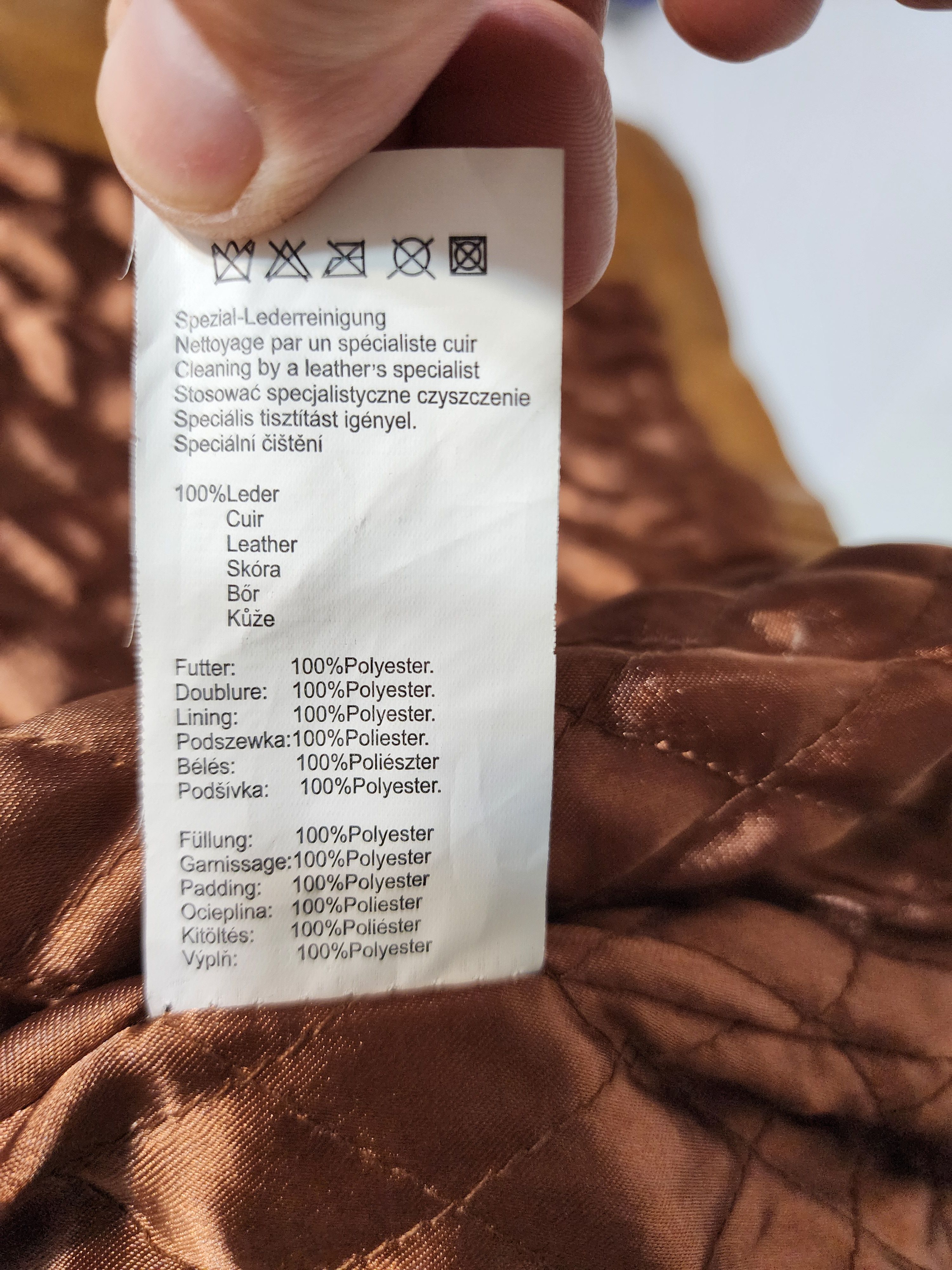Designer Women's brown genuine leather raincoat. Size M / US 6-8 / IT 42-44 - 9 Thumbnail