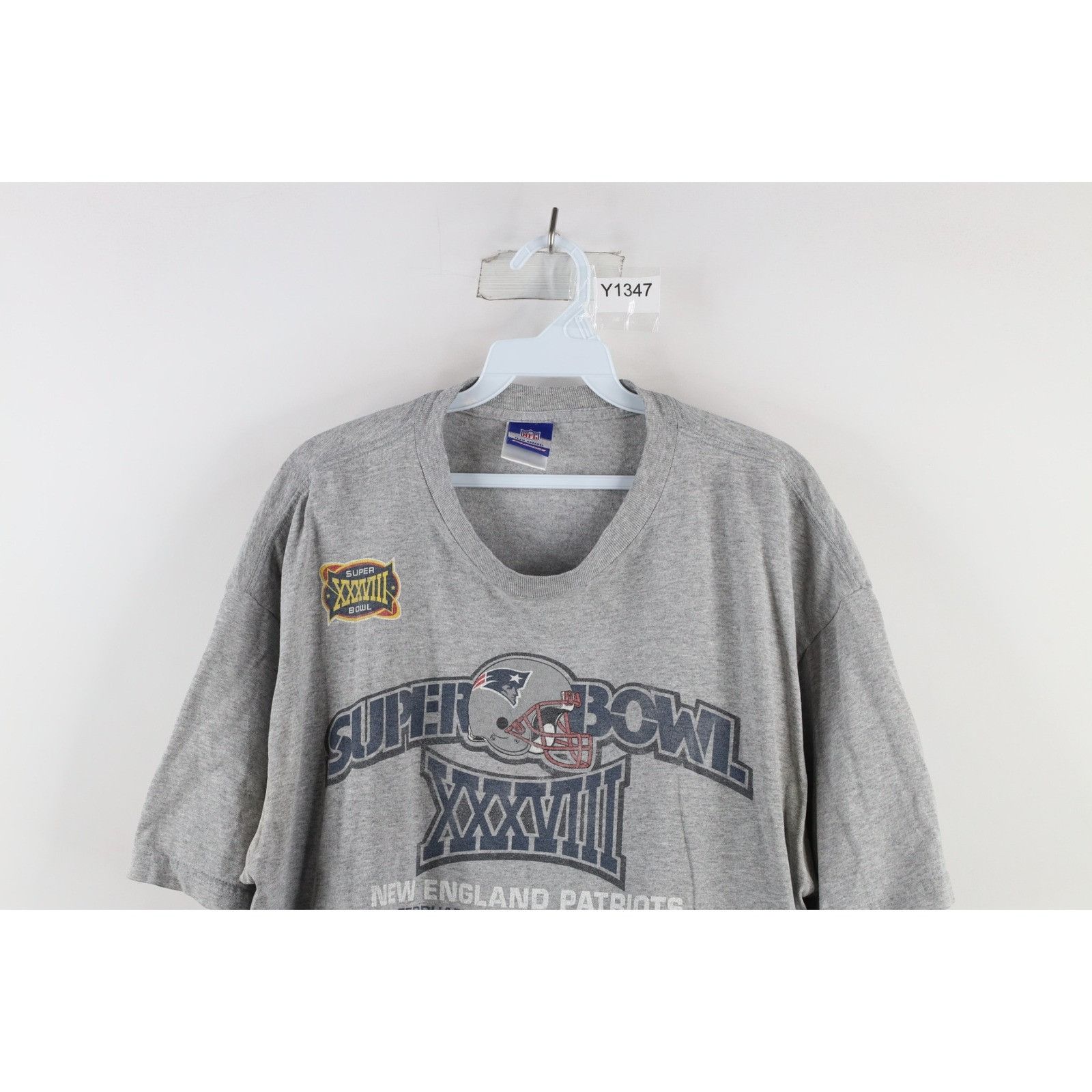 Reebok Vintage Reebok 2004 Super Bowl New England Patriots T-Shirt Size US XL / EU 56 / 4 - 2 Thumbnail