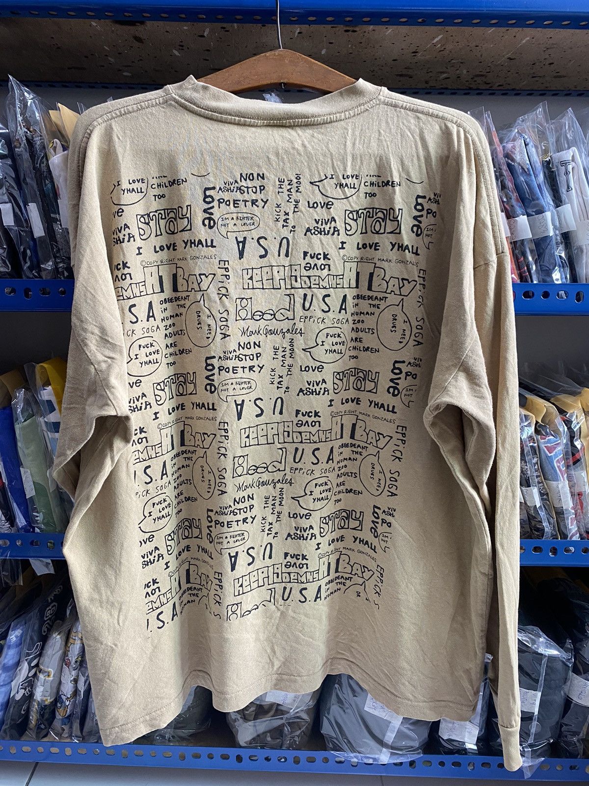 Vintage MARK GONZALES TSHIRT Size US XXL / EU 58 / 5 - 7 Thumbnail