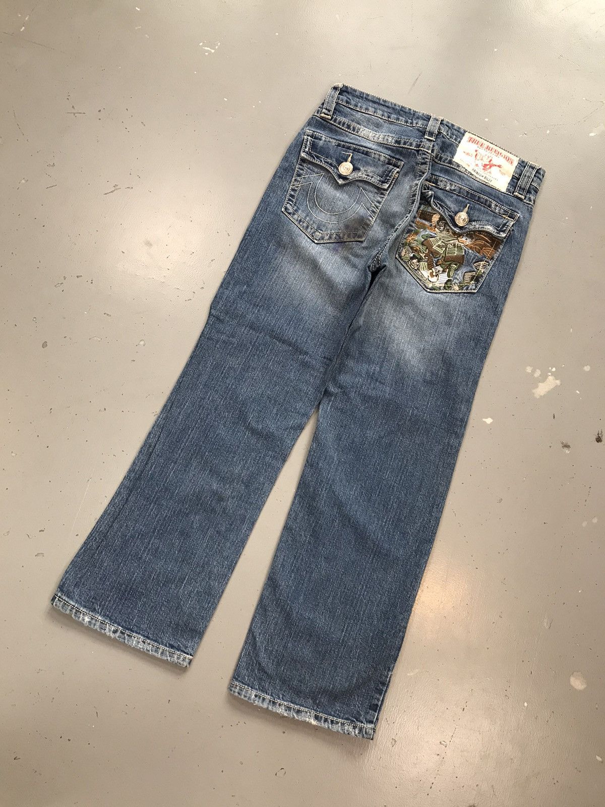 True Religion × Vintage Vintage true religion rainbow Billy samurai embroiderd denim Size US 34 / EU 50 - 8 Thumbnail