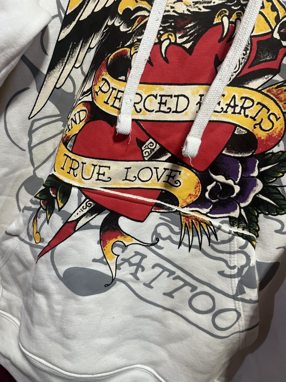 Ed Hardy Ed hardy damaged hoodie Size US XL / EU 56 / 4 - 3 Thumbnail