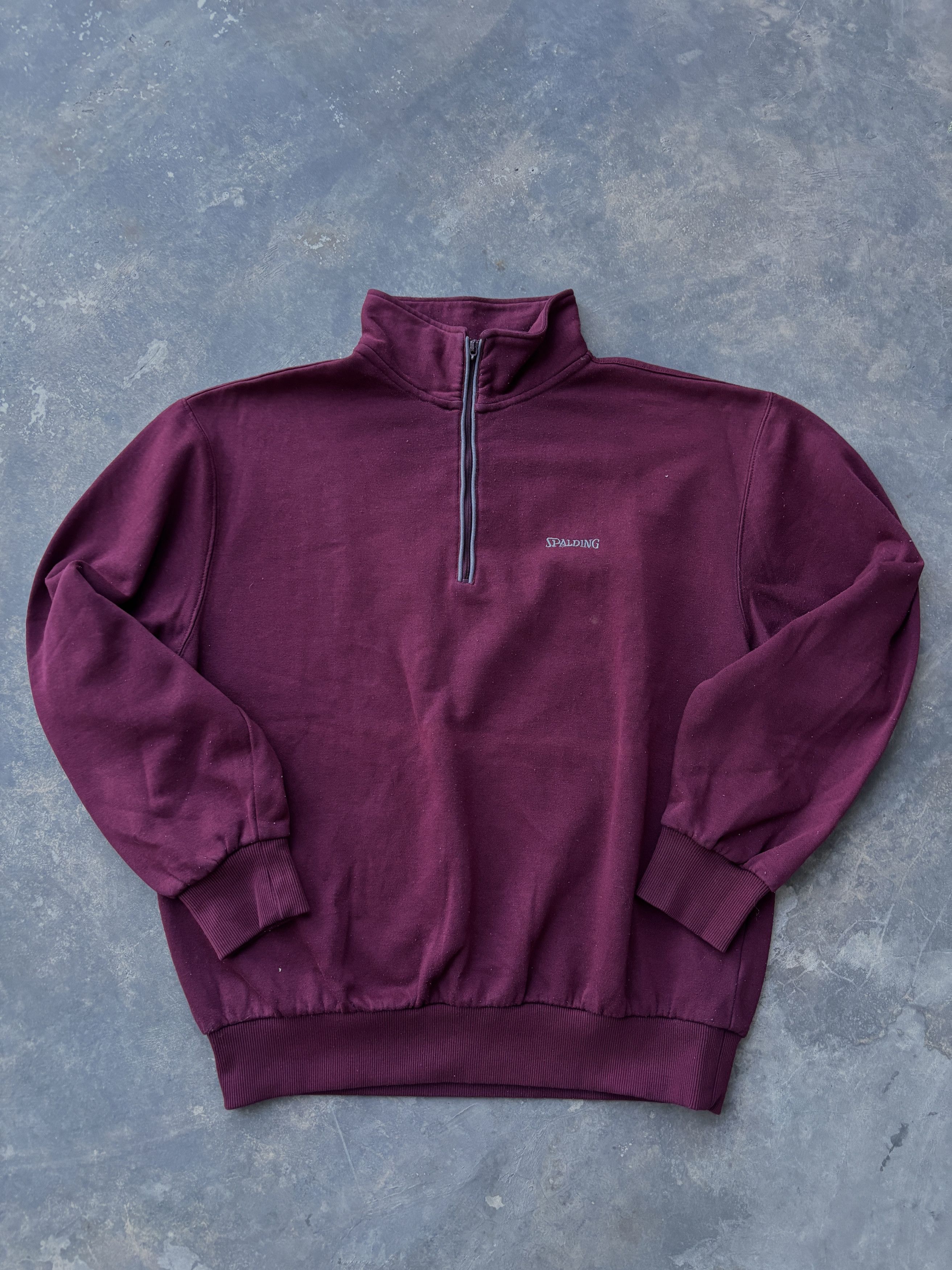Spalding Spalding Red Half Zipper Sweatshirt Size US M / EU 48-50 / 2 - 1 Thumbnail