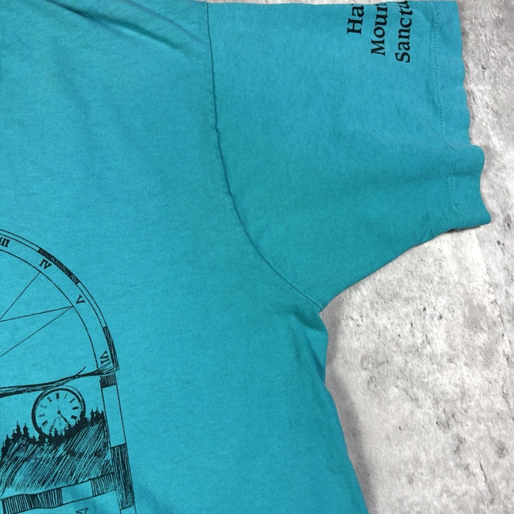 Fruit Of The Loom VINTAGE 90s Mountain Solstice Nature Art T Shirt Mens XL Blue Cotton Graphic Print Crew Neck Short Sleeve Fruit of the Loom"} Size US XL / EU 56 / 4 - 5 Thumbnail