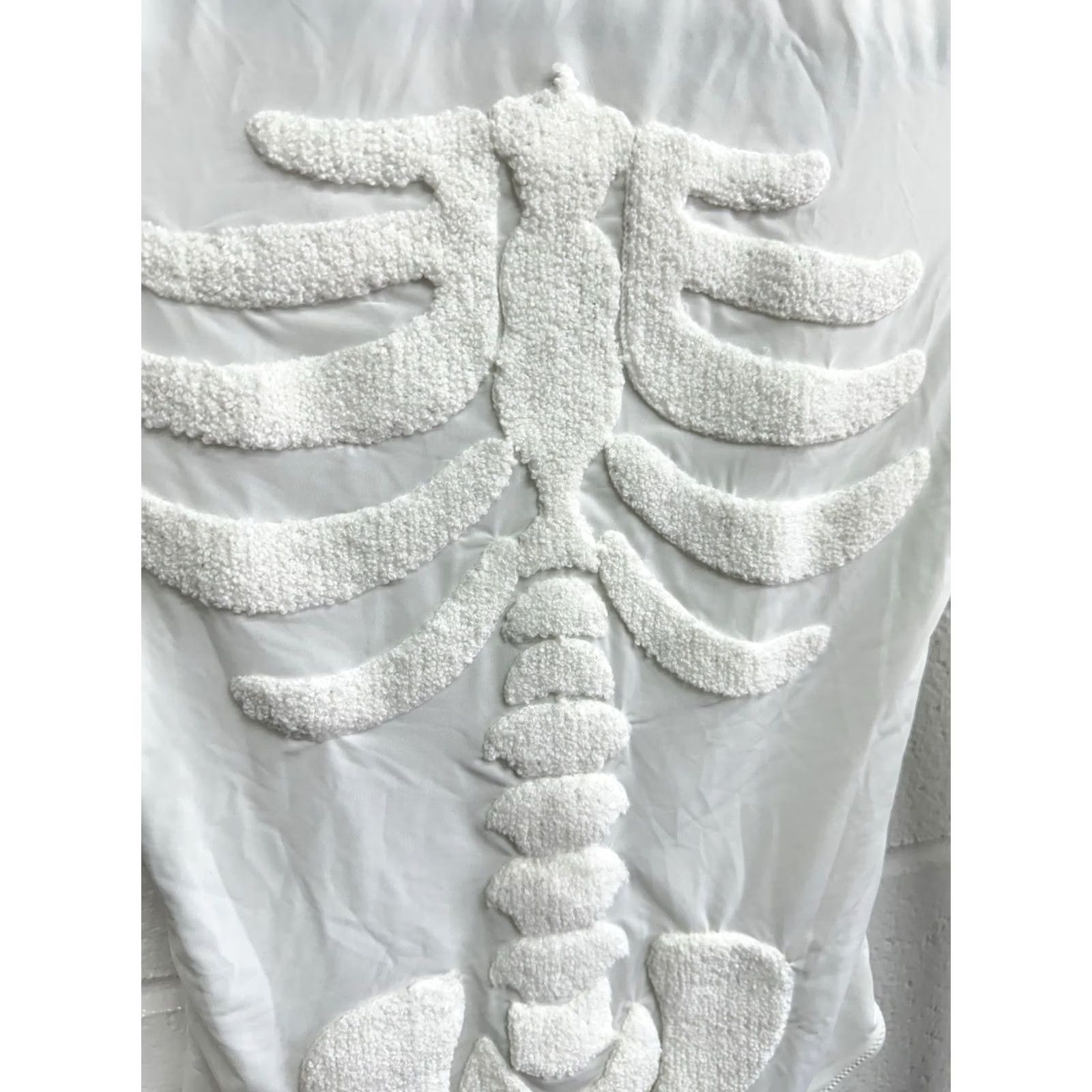 Vintage Buff Bunny Skullpture Skeleton Long Sleeve Bodysuit White Women’s XS T-Shirt Women Size XS / US 0-2 / IT 36-38 - 3 Thumbnail
