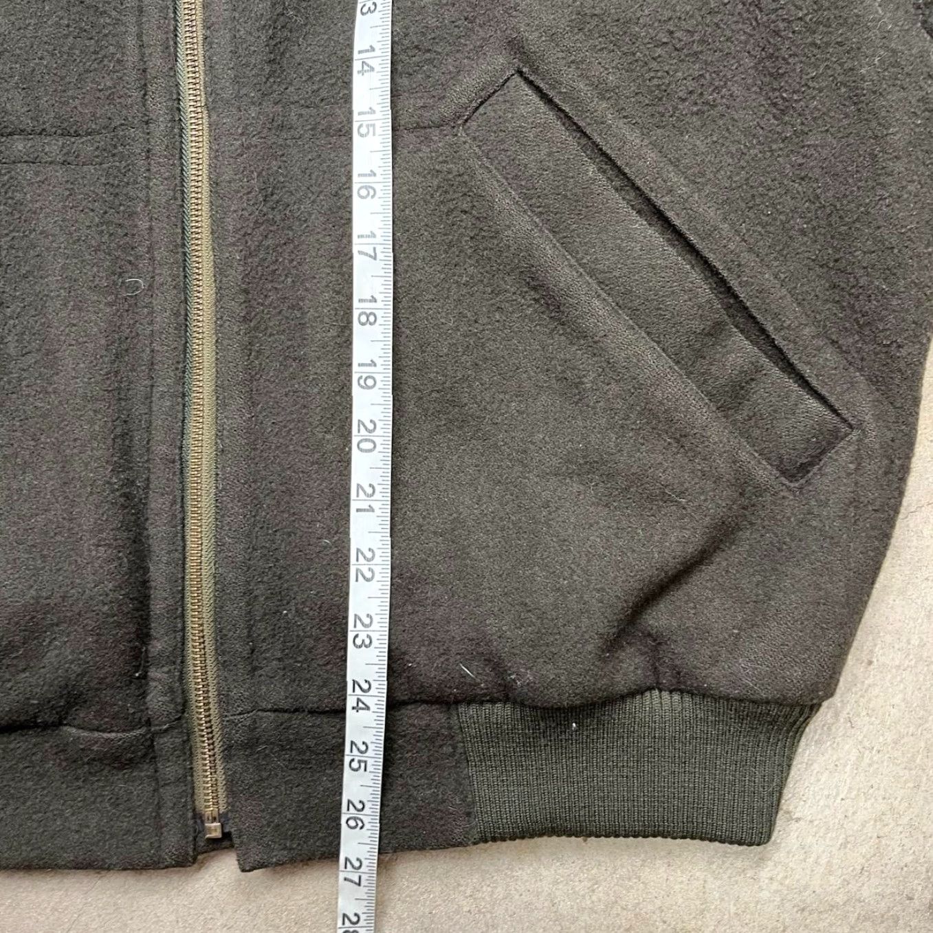 Vintage VINTAGE Timepieces Wool Bomber Jacket 90s Green Mens Large L Jacket Zip Wool 90s Mens Timepieces Green Bomber Jacket Size US L / EU 52-54 / 3 - 5 Thumbnail