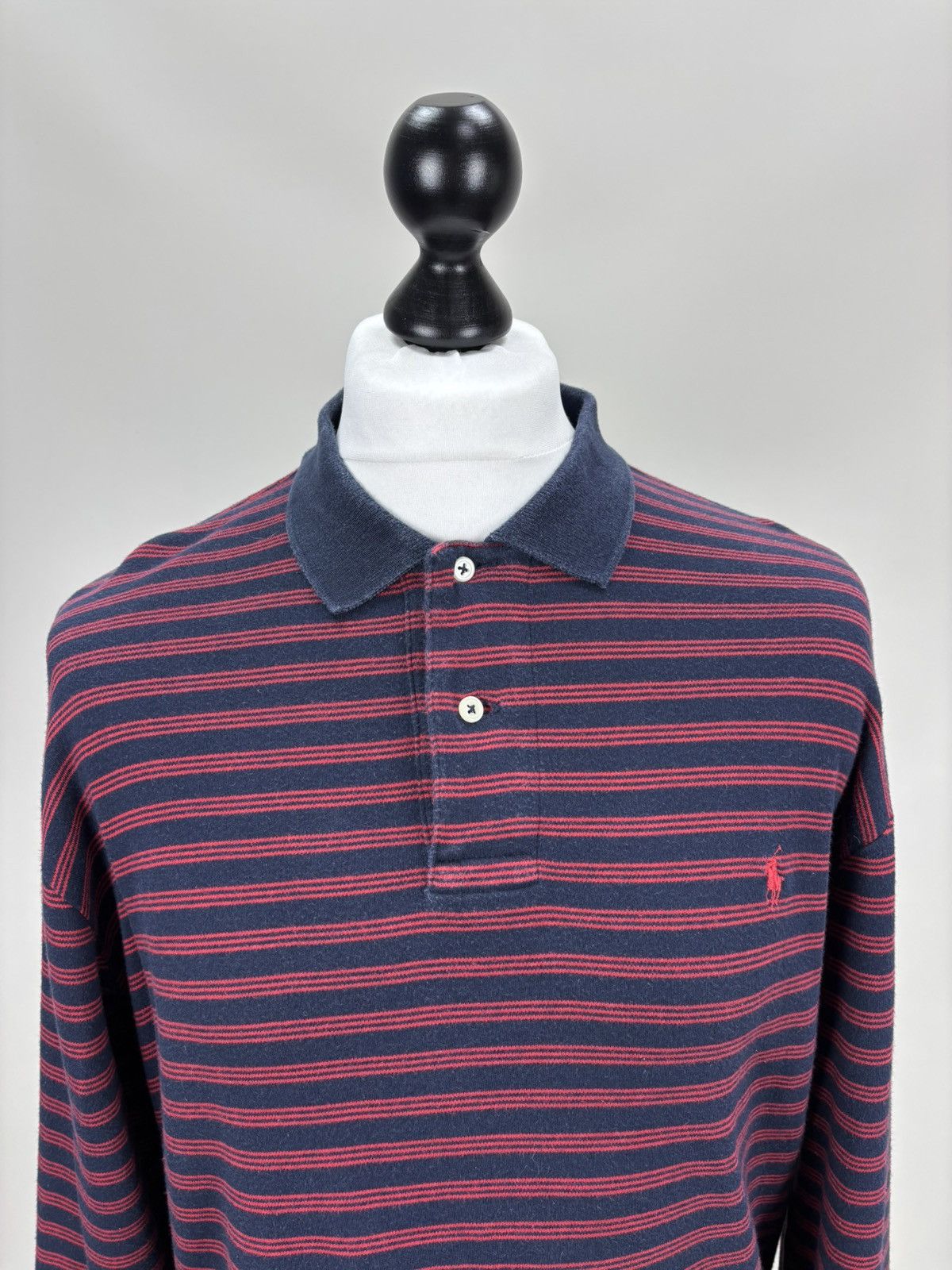Polo Ralph Lauren Mens vintage long sleeve rugby Polo Ralph Lauren Size L Size US L / EU 52-54 / 3 - 3 Thumbnail