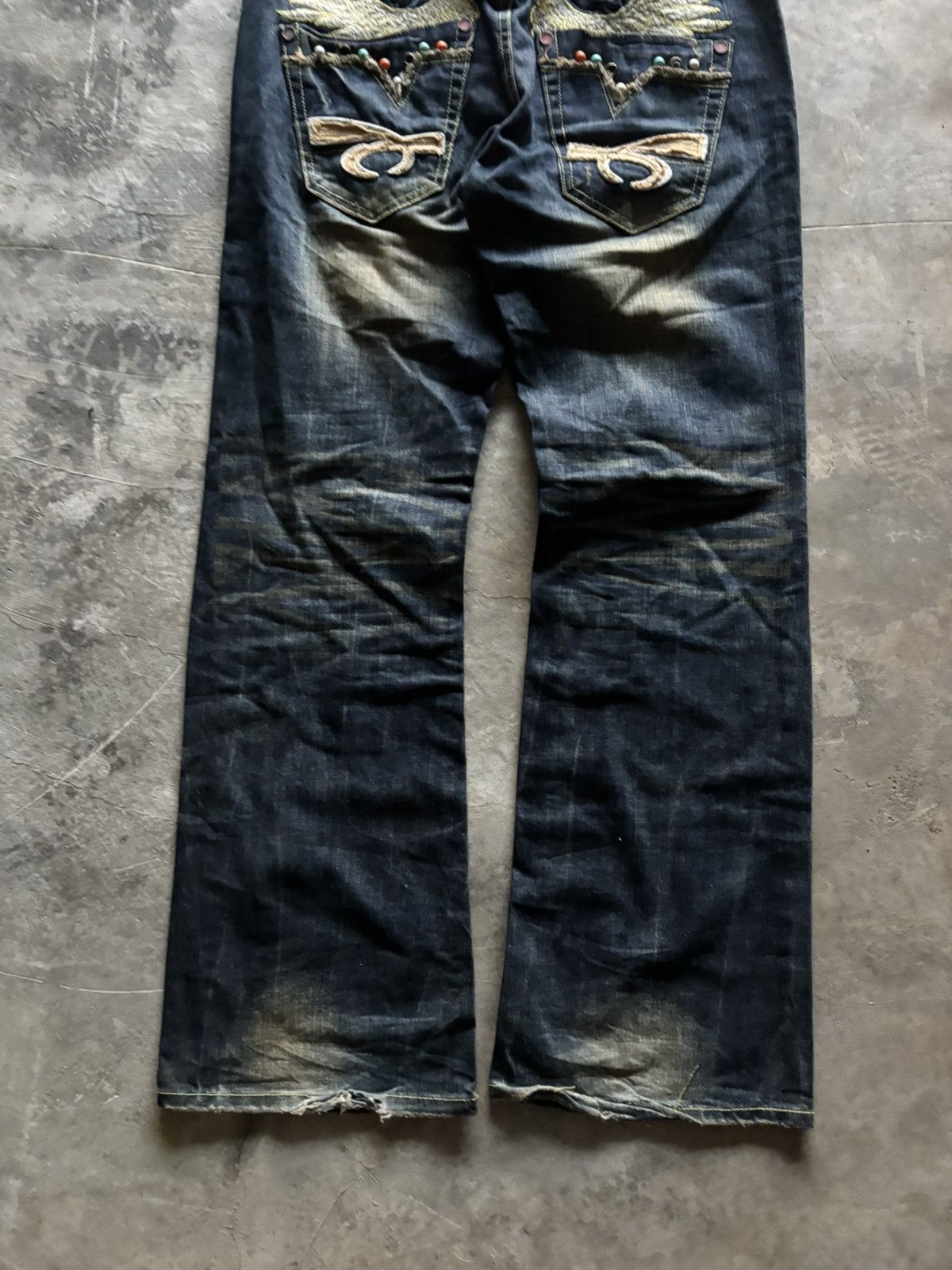 If Six Was Nine FLARE RED PEPPER WING POCKET RUSTY MUDMAX JAPANESE DENIM Size US 36 / EU 52 - 15 Thumbnail