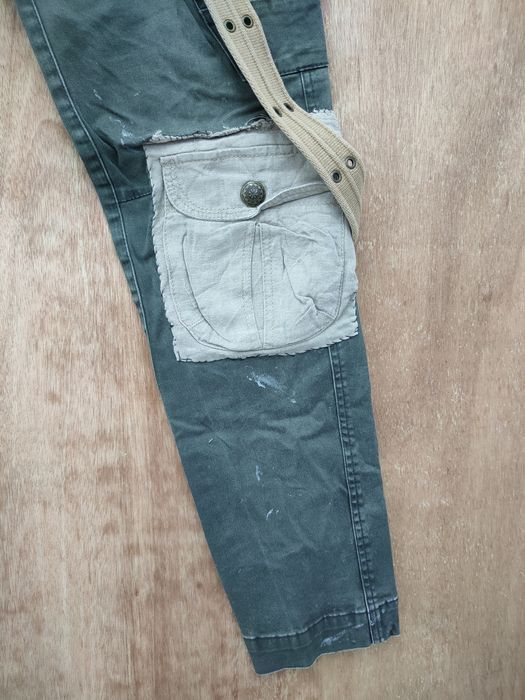 Vintage Japan custom reworked reconstruct cargo pants #46-018DLAL Size US 30 / EU 46 - 6 Thumbnail