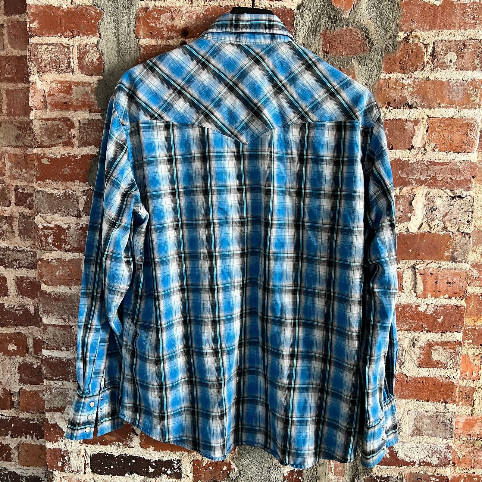 Wrangler Wrangler Men's Pearl Snap Shirt Size L 24x29 Size US L / EU 52-54 / 3 - 4 Thumbnail