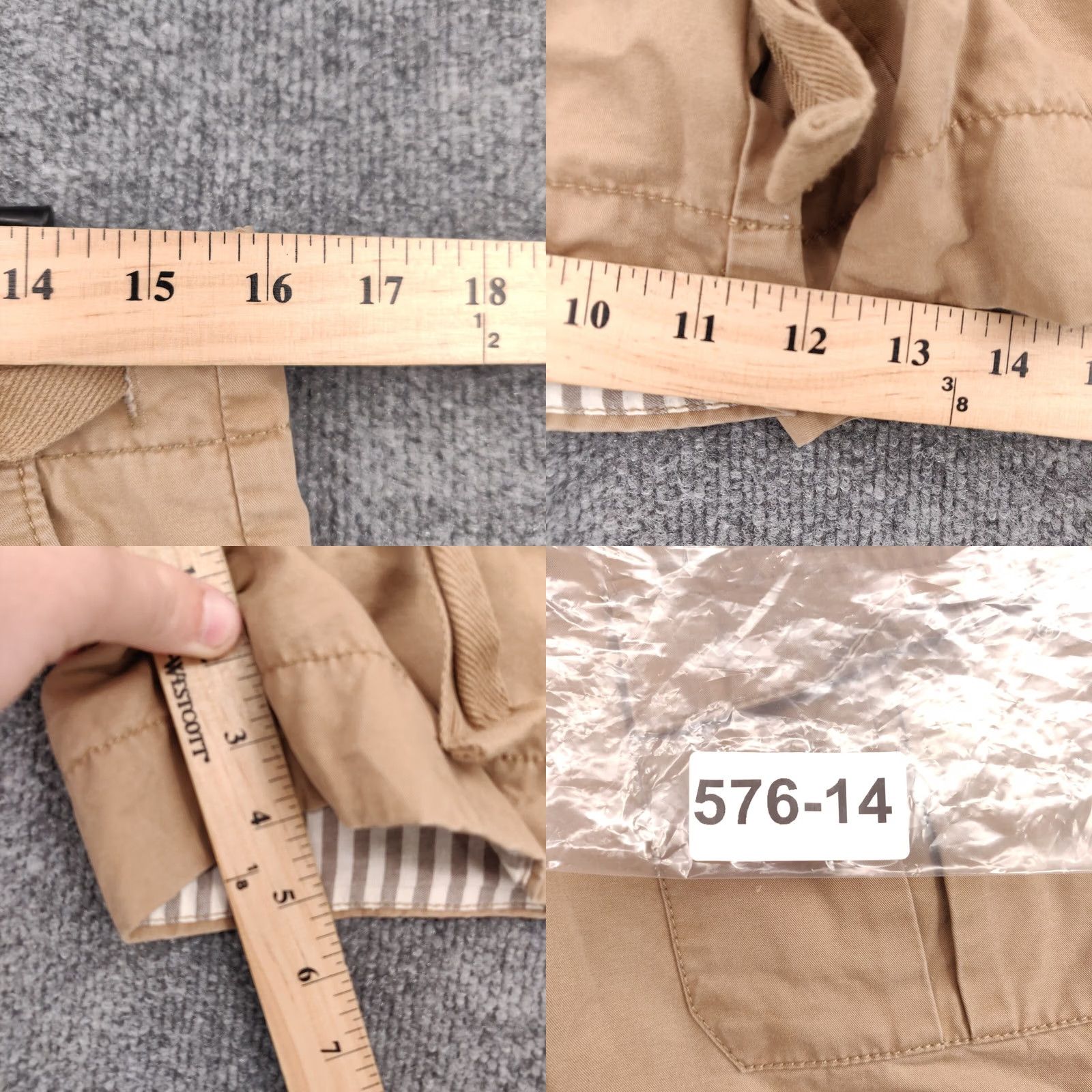Old Navy Old Navy Shorts Womens 4 Khaki Chino Classic Rise 4" Waist Tie Zip Pleated Front Size 24" / US 00 / IT 34 - 8 Thumbnail