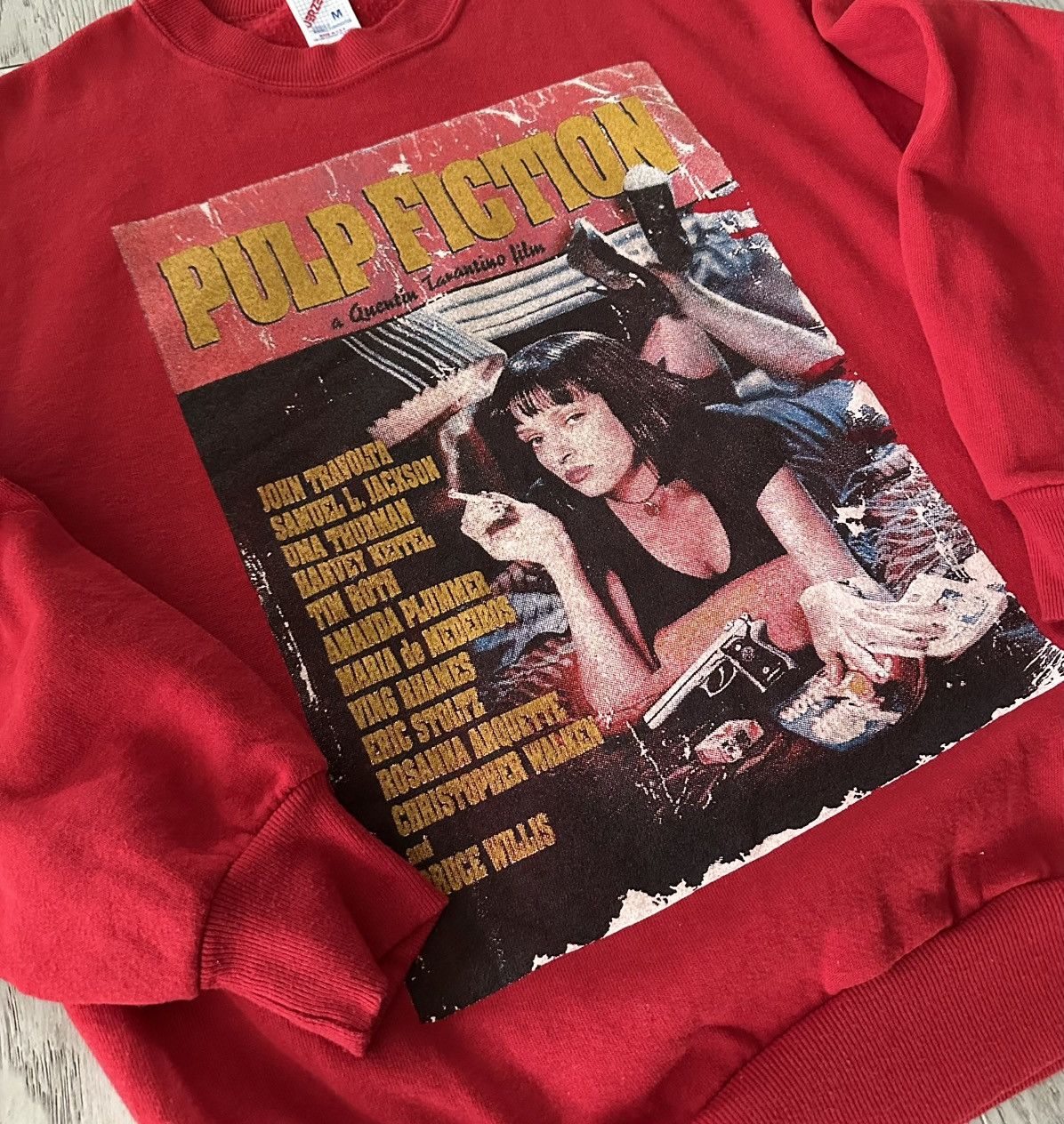 Other Vintage 90s Pulp Fiction Crewneck Sweater Size US M / EU 48-50 / 2 - 2 Thumbnail