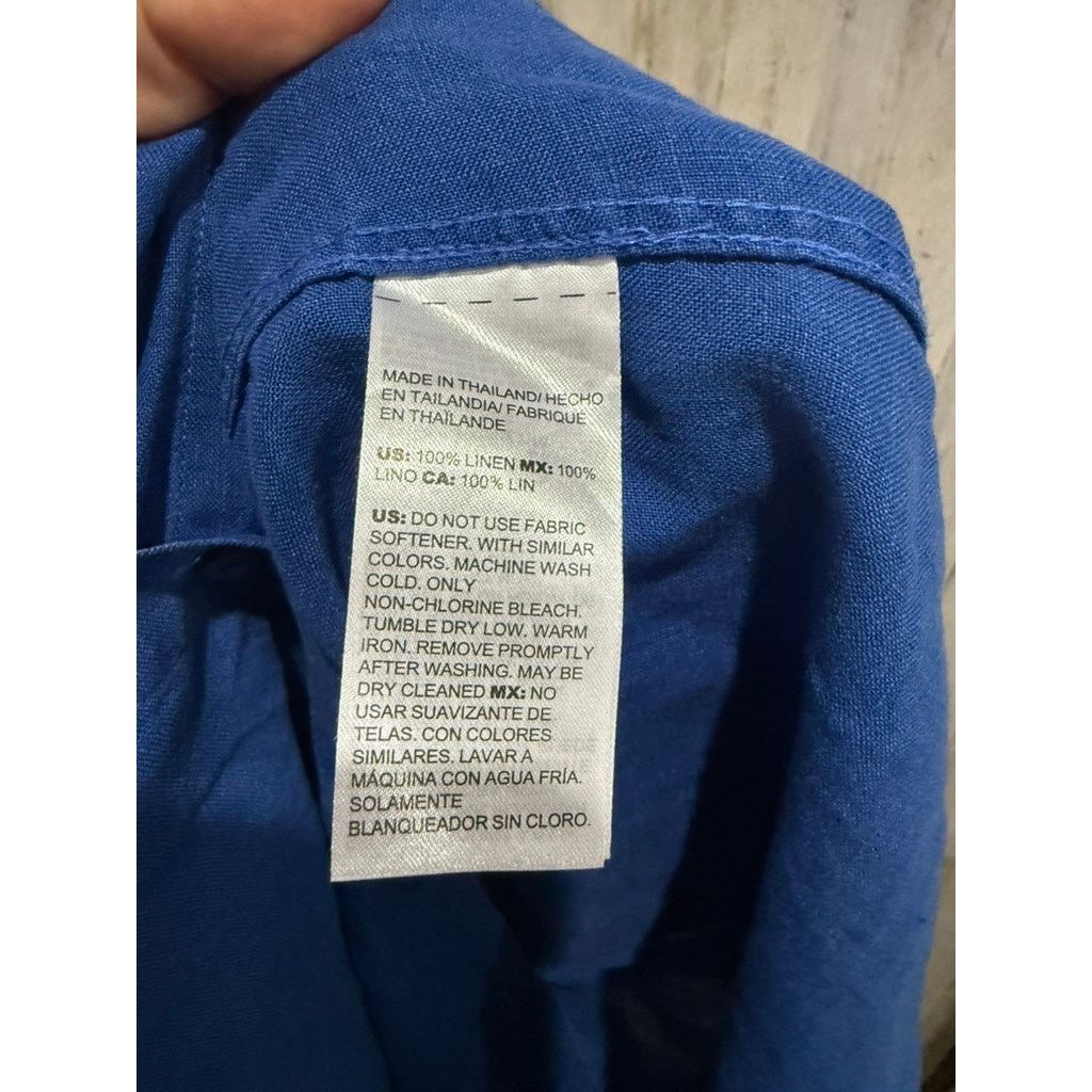 Chicos Chico's Tunic Shirt Womens Size 0/4 Blue Button-Up Collared Size S / US 4 / IT 40 - 4 Thumbnail