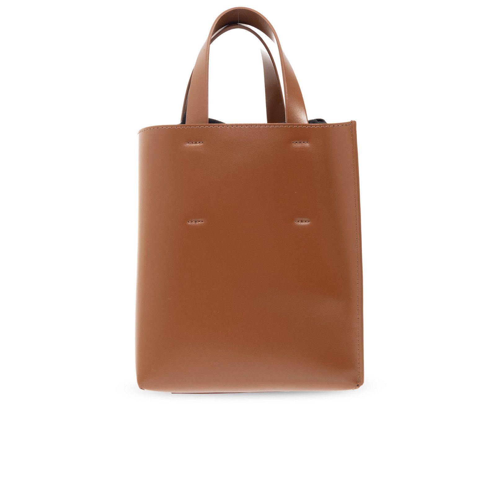 Marni MARNI Museo Brown Leather Top Handle Bag New & Authentic Size ONE SIZE - 2 Thumbnail