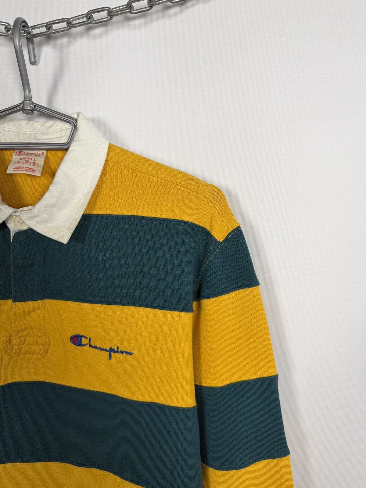 Champion Champion Long Sleeve Striped Rugby Shirt Streetwear Size S Size US S / EU 44-46 / 1 - 2 Thumbnail