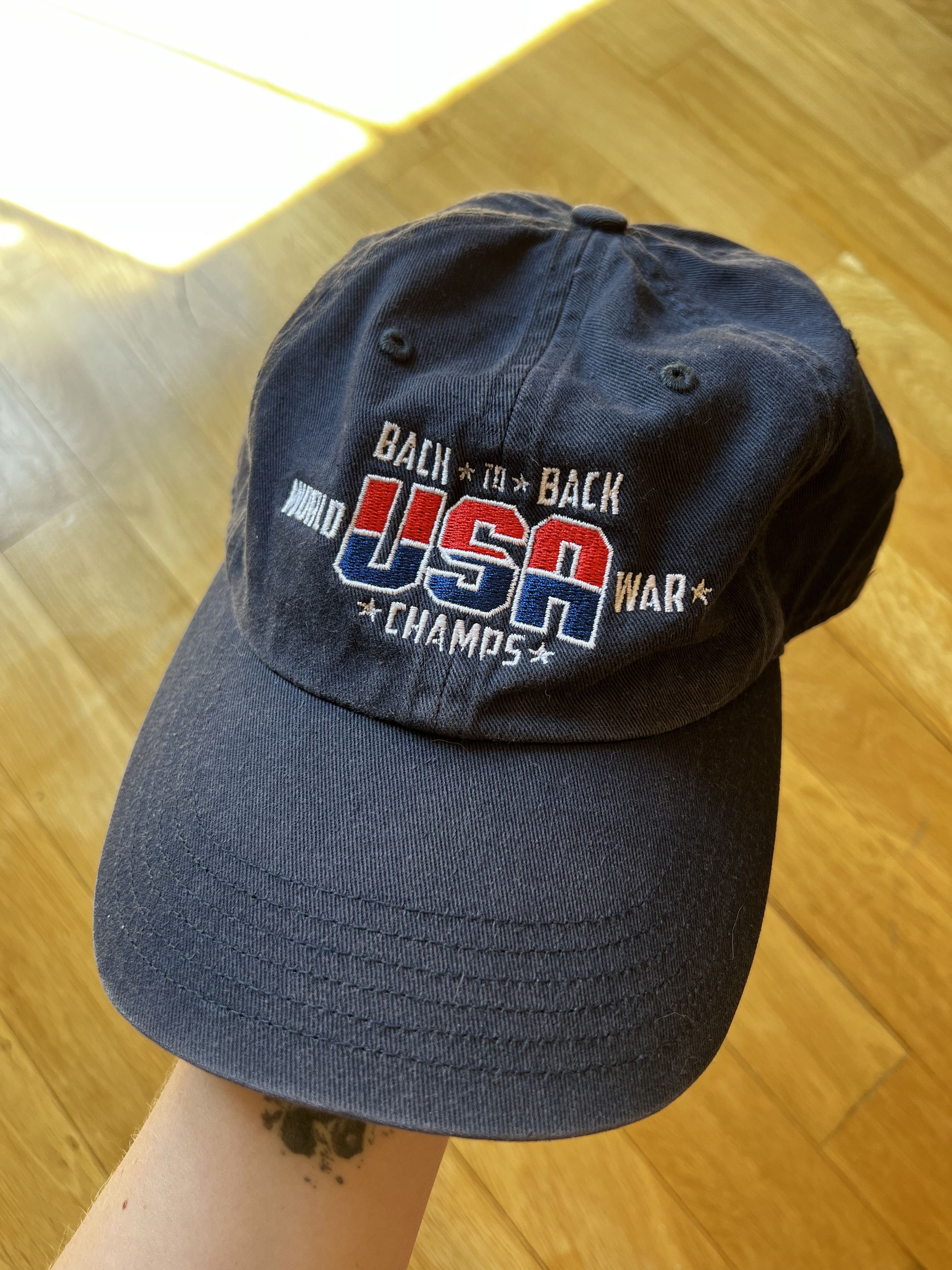 Richardson × Vintage Y2K USA Flag Cap Hat Trucker 2000s vintage Size ONE SIZE - 1 Thumbnail