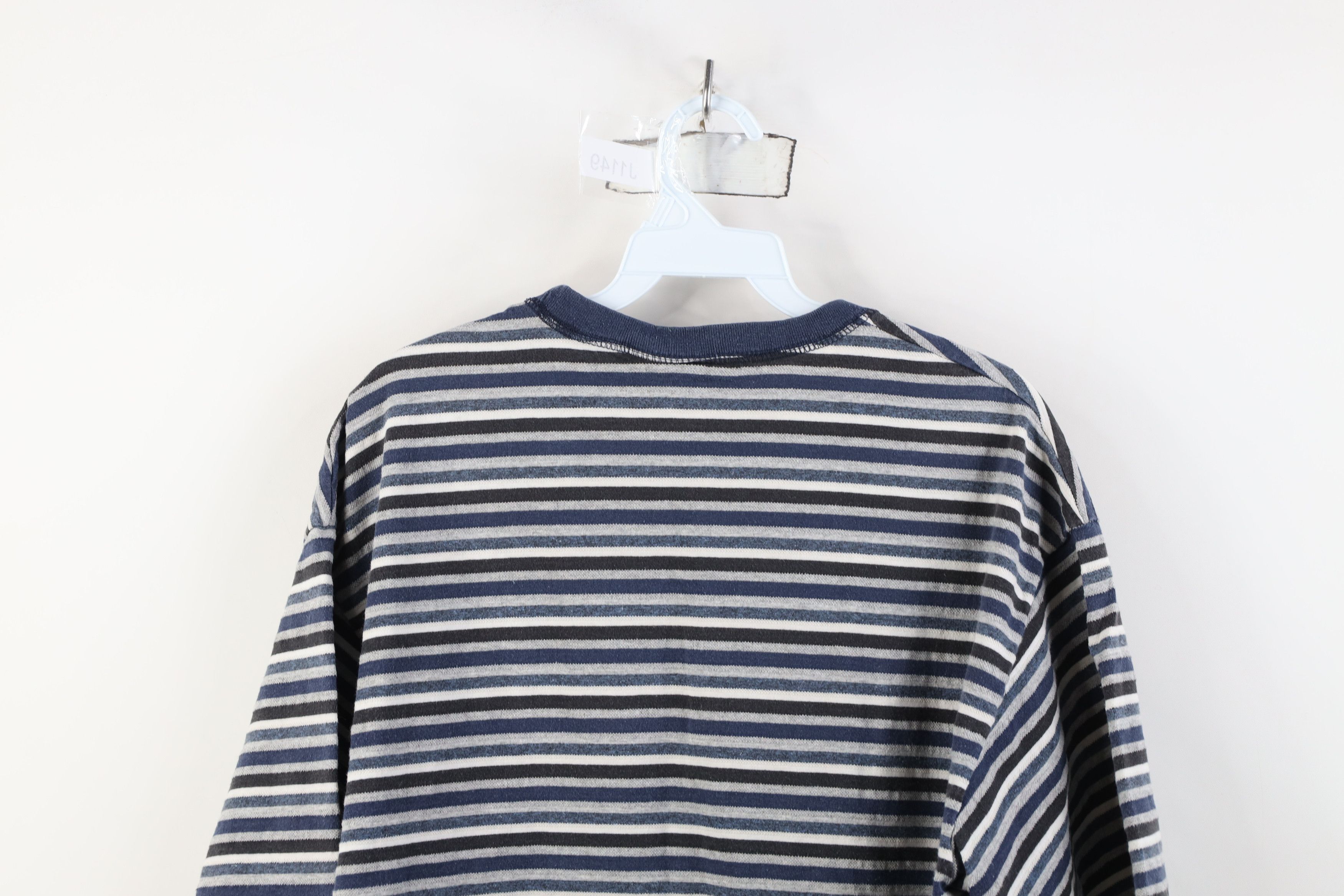 Vintage Vintage 90s Streetwear Ribbed Knit Short Sleeve T-Shirt USA Size US L / EU 52-54 / 3 - 10 Thumbnail