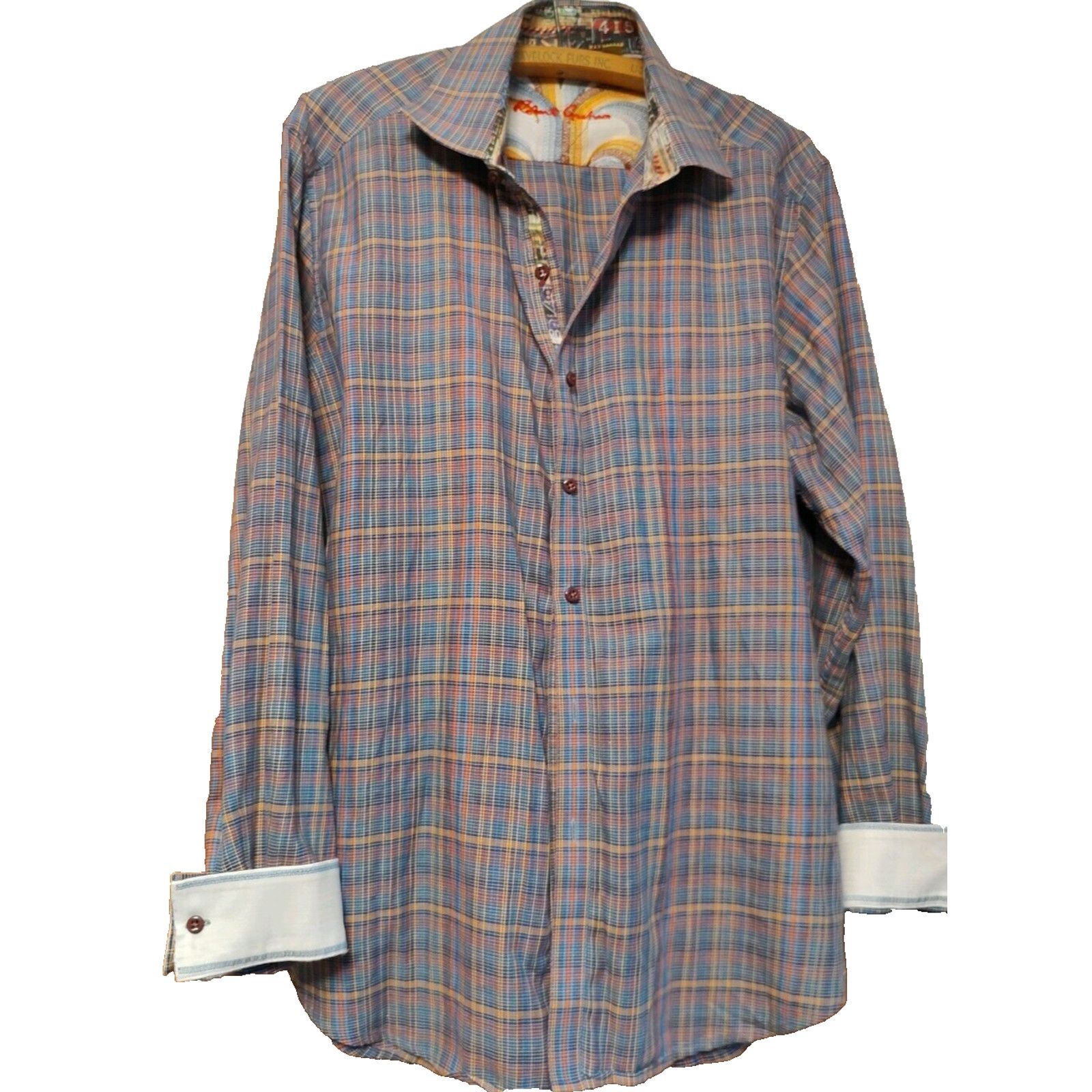 Robert Graham ROBERT GRAHAM Button down shirt Flip Cuff Multi X-Large EUC Size US XL / EU 56 / 4 - 2 Thumbnail